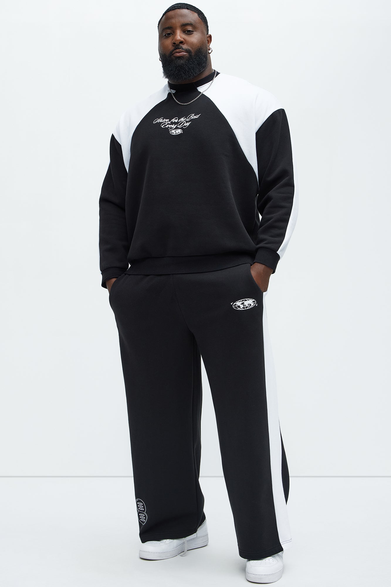 Strive Sweatpants - Black/White - Image 8