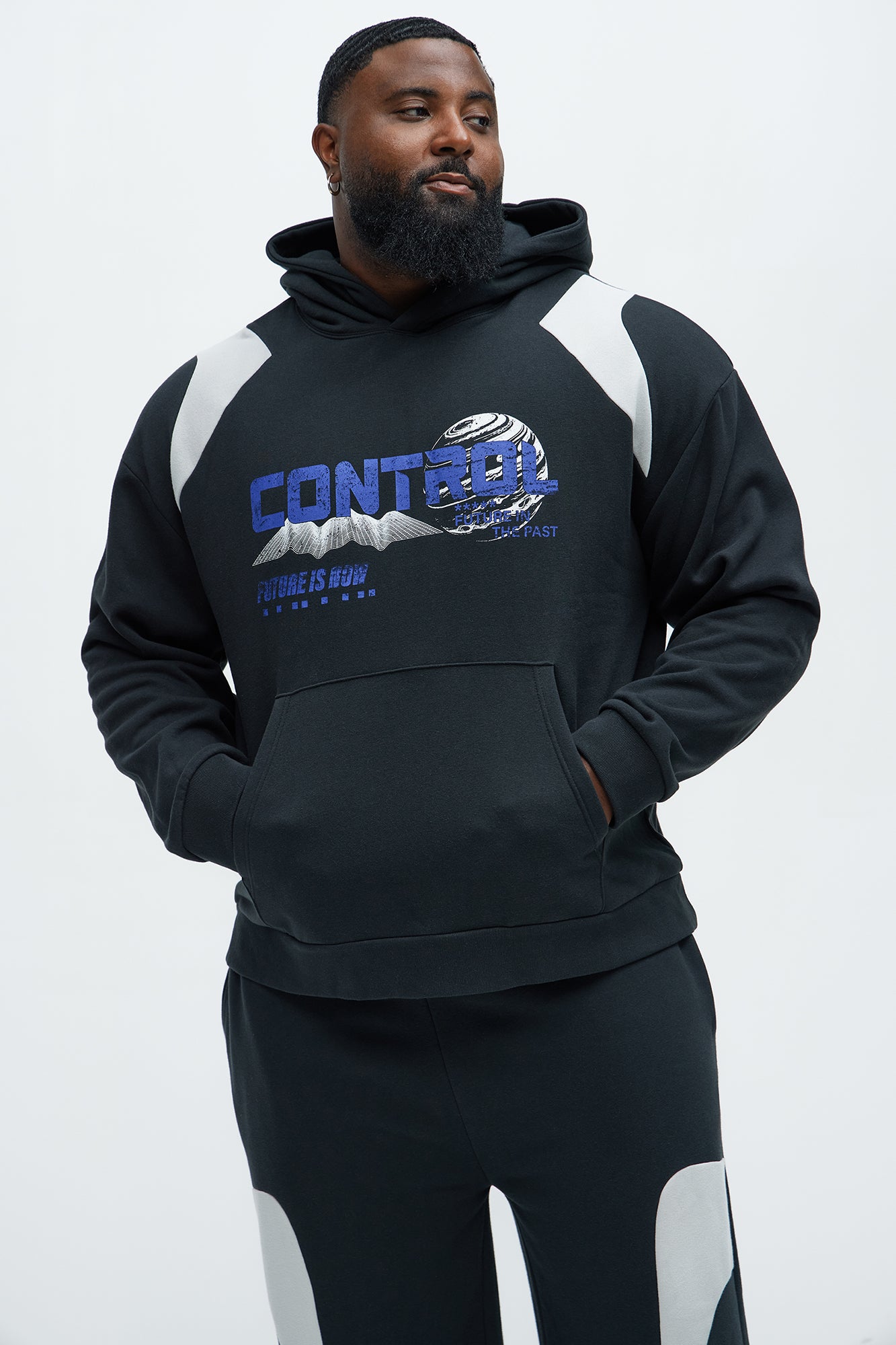 The Future Is Now Hoodie - Black/Grey - Image 5