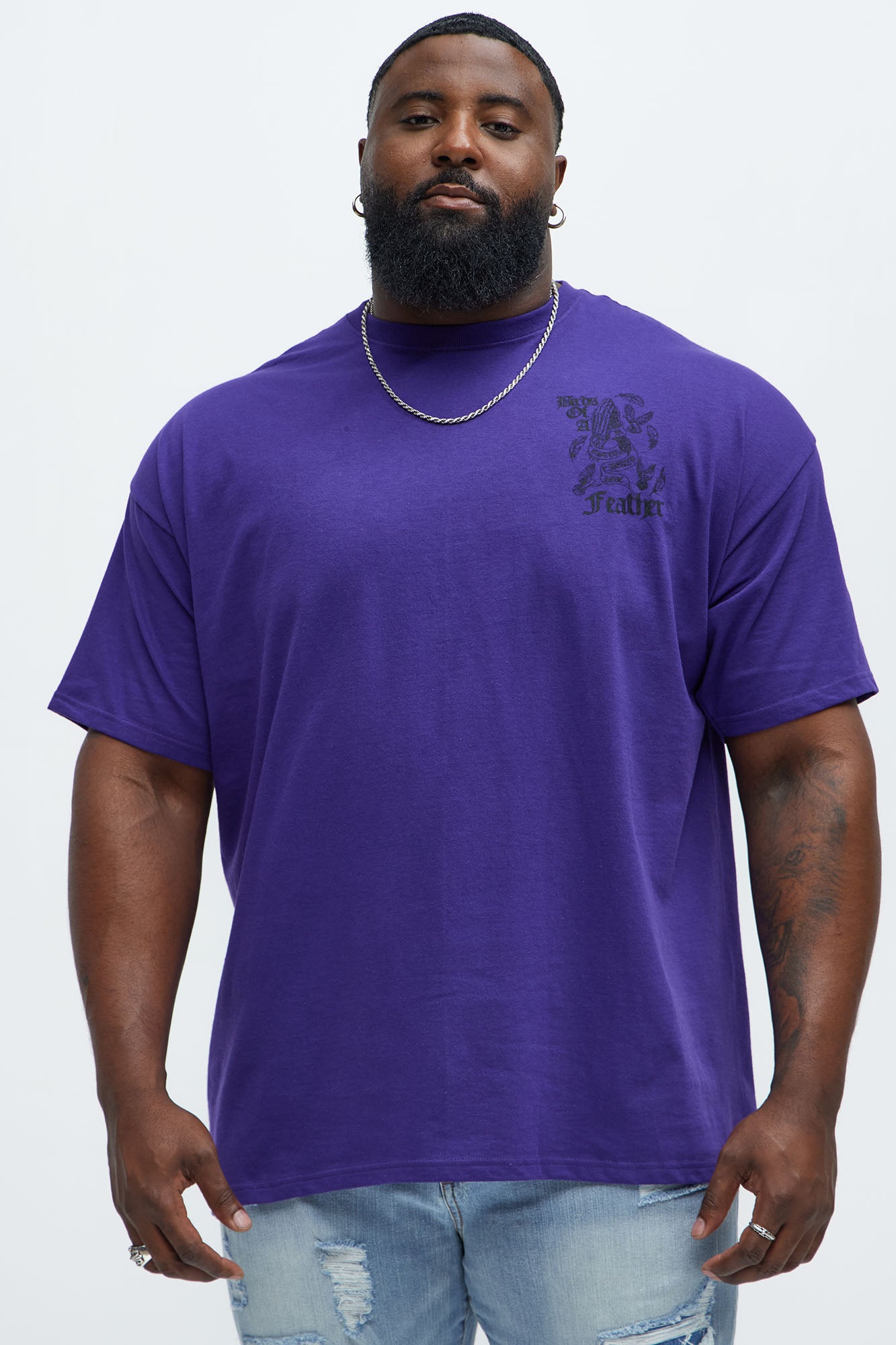 Birds Of A Feather Short Sleeve Tee - Purple - Image 6