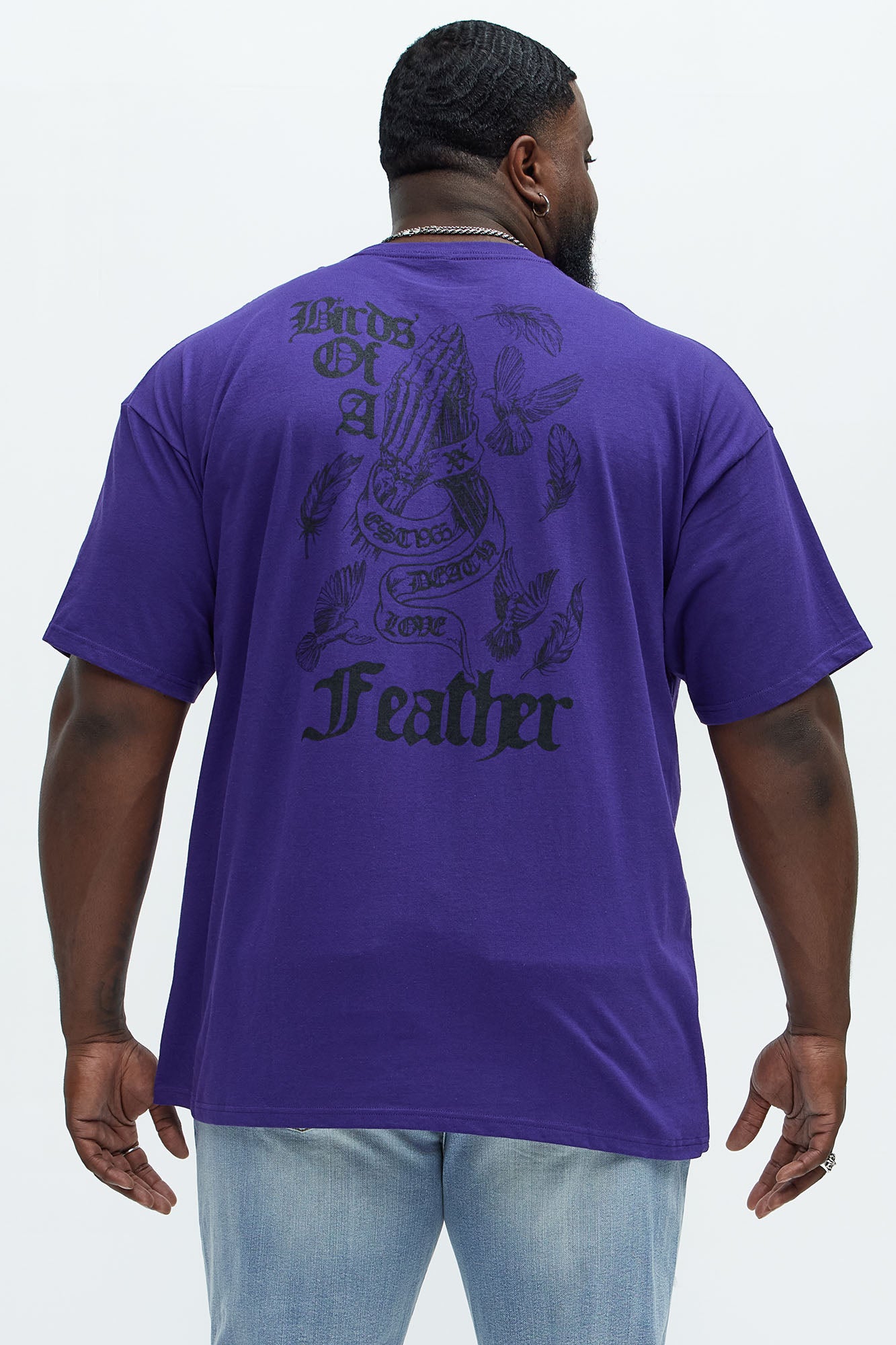 Birds Of A Feather Short Sleeve Tee - Purple - Image 8