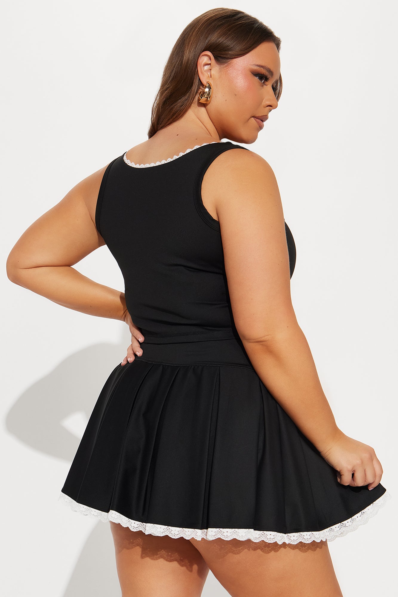 Natalie Active Skirt Set - Black - Image 6