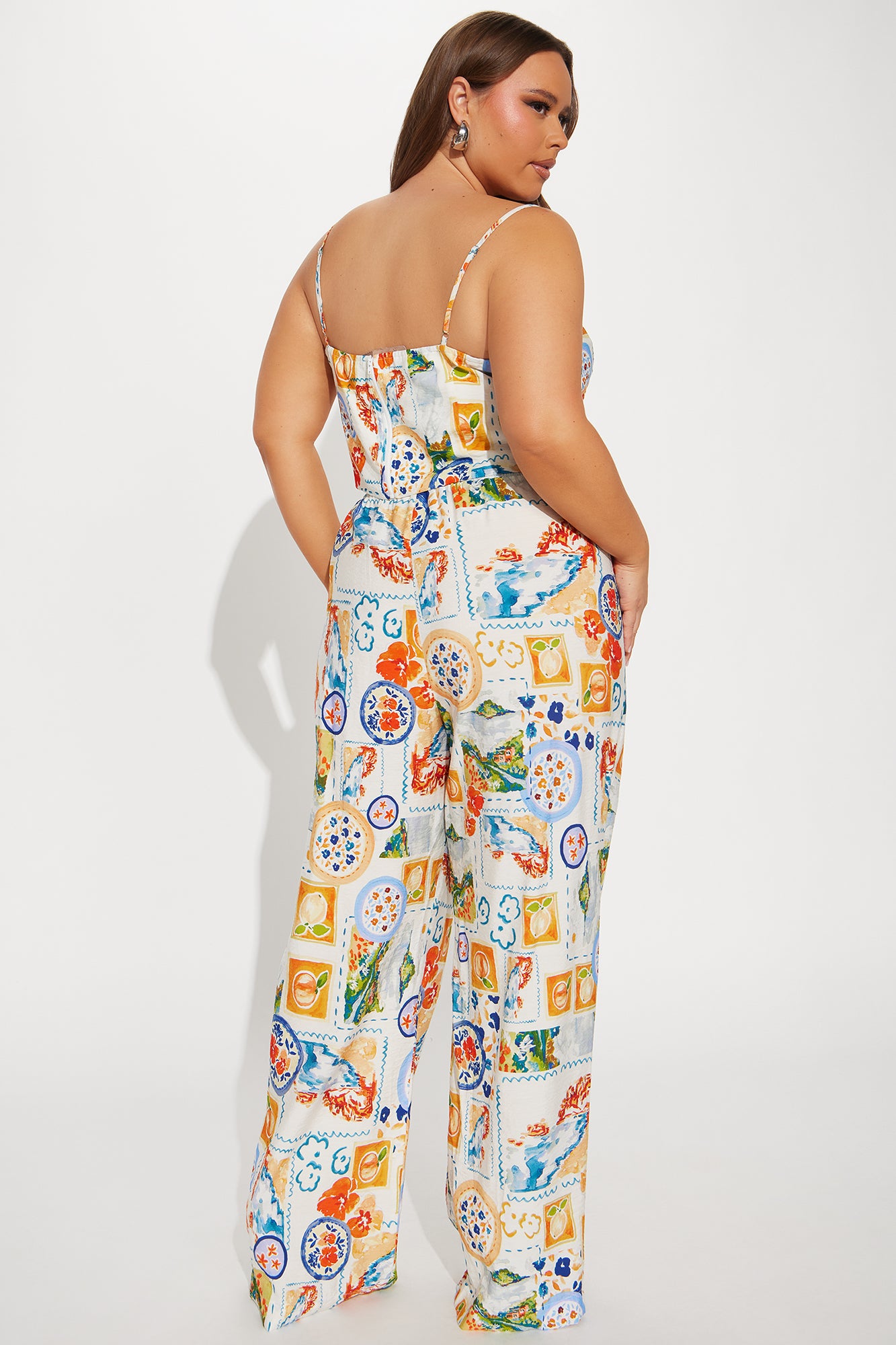 Italian Summer Pant Set - White/combo - Image 7