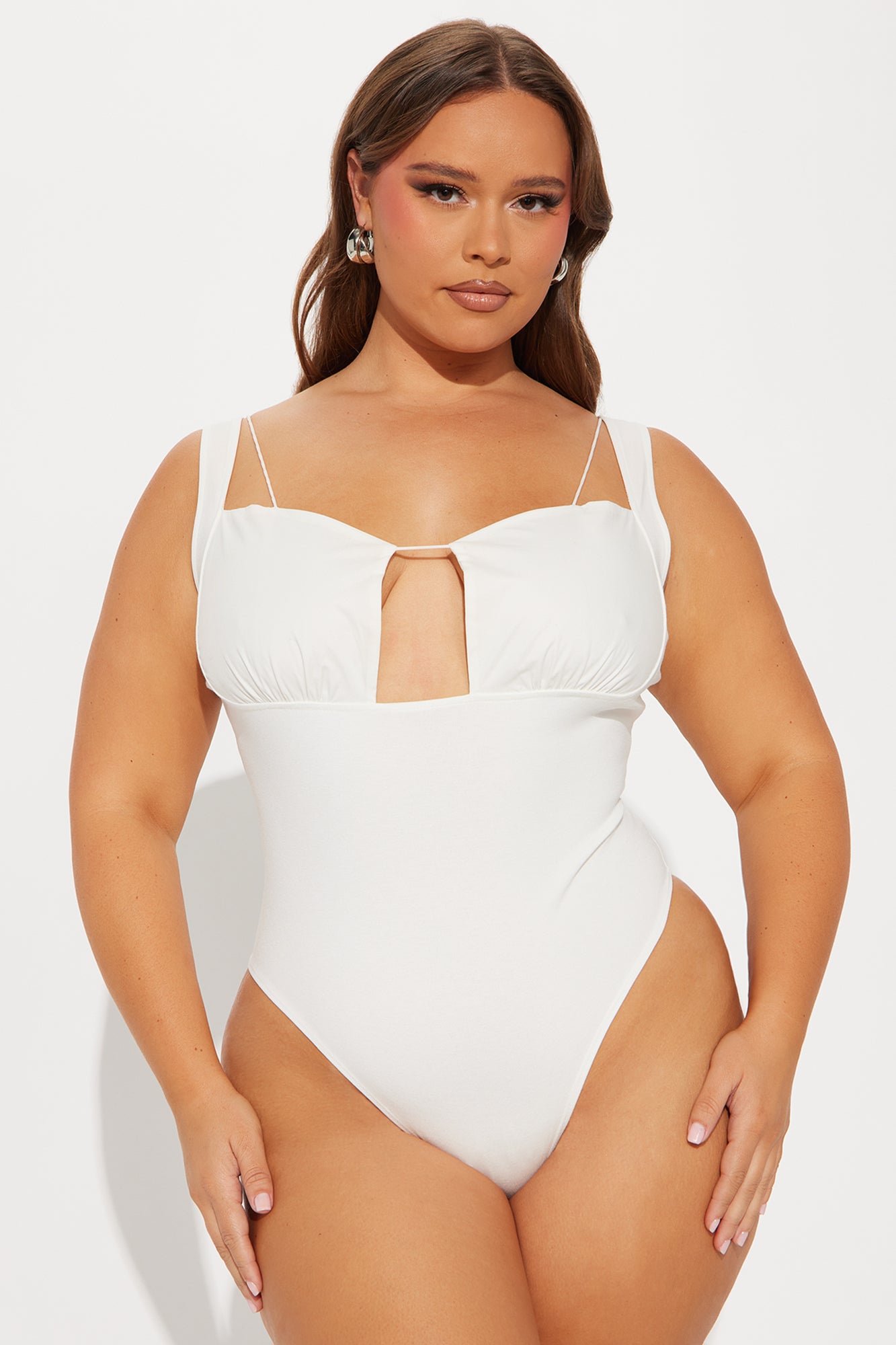 Kindra Cut Out Bodysuit - Ivory - Image 5
