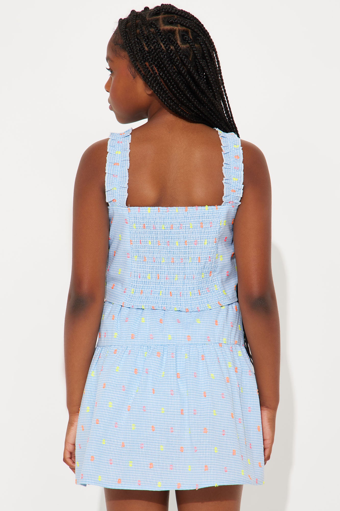 Mini Spring Has Sprung Skirt Set - Light Blue - Image 3
