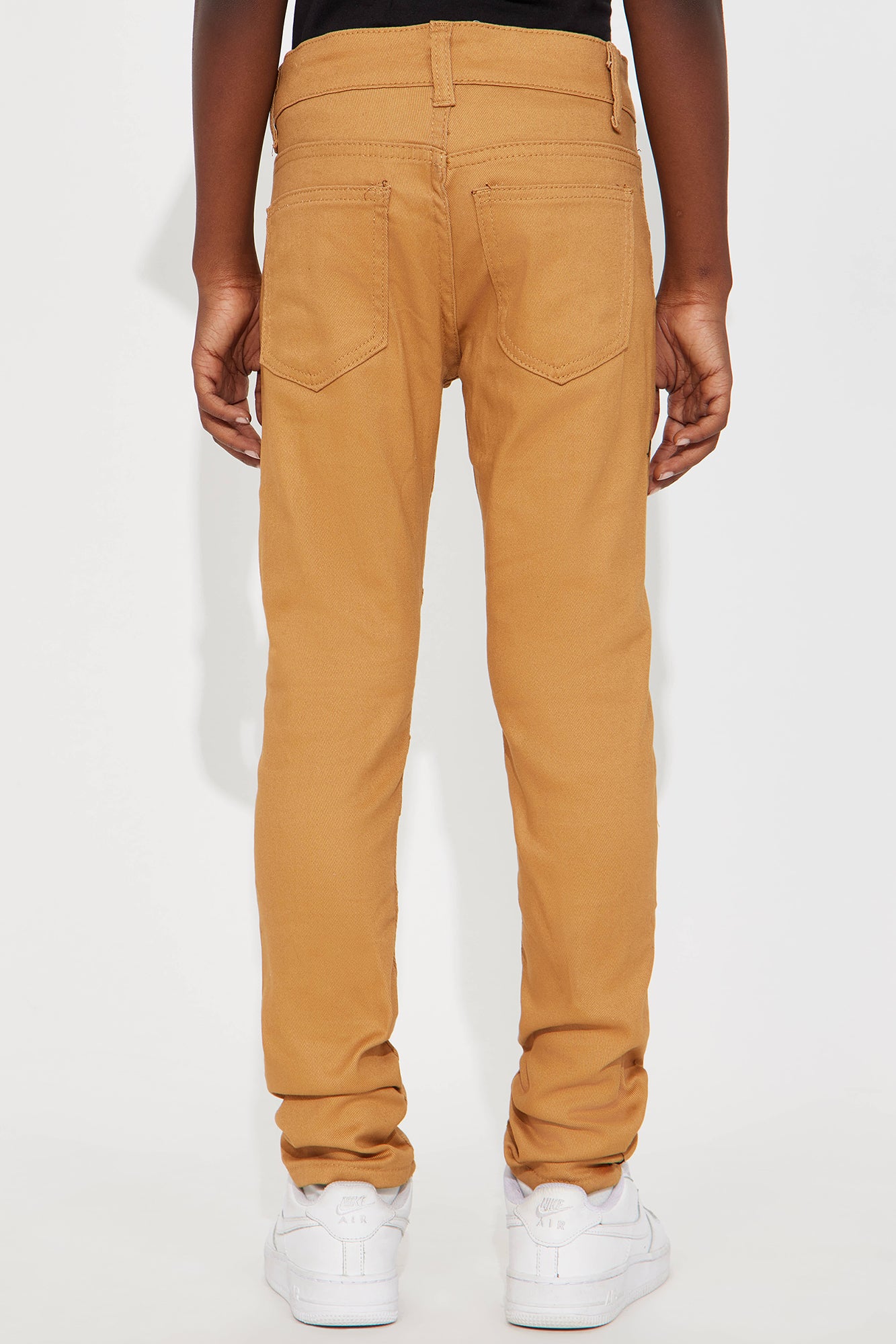 Mini Aiden Skinny Moto Jeans  - Tan - Image 3