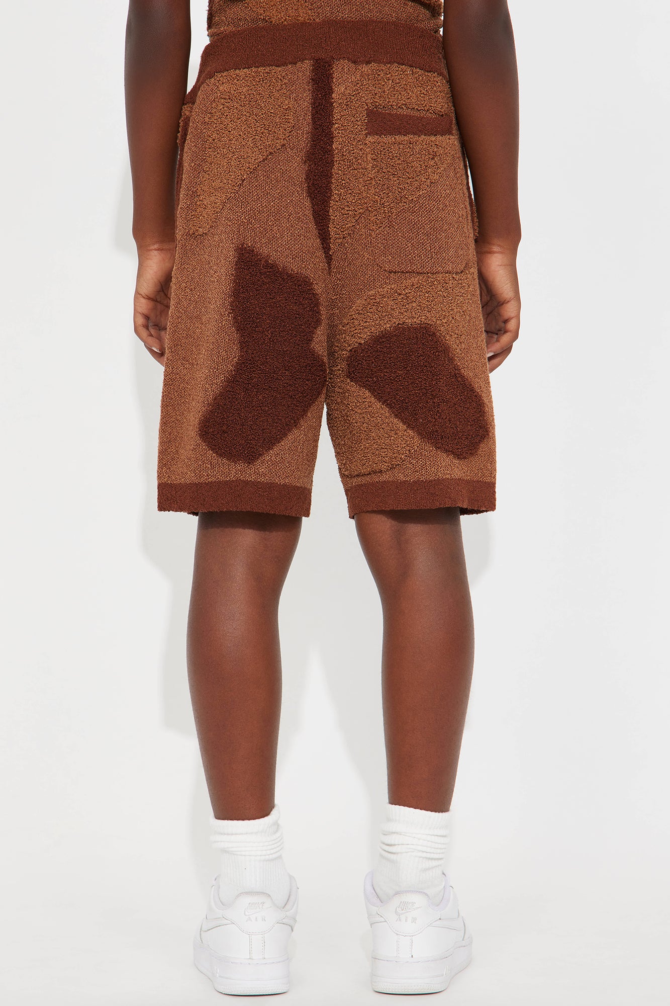Mini Auron Knitted Shorts - Brown/combo - Image 3
