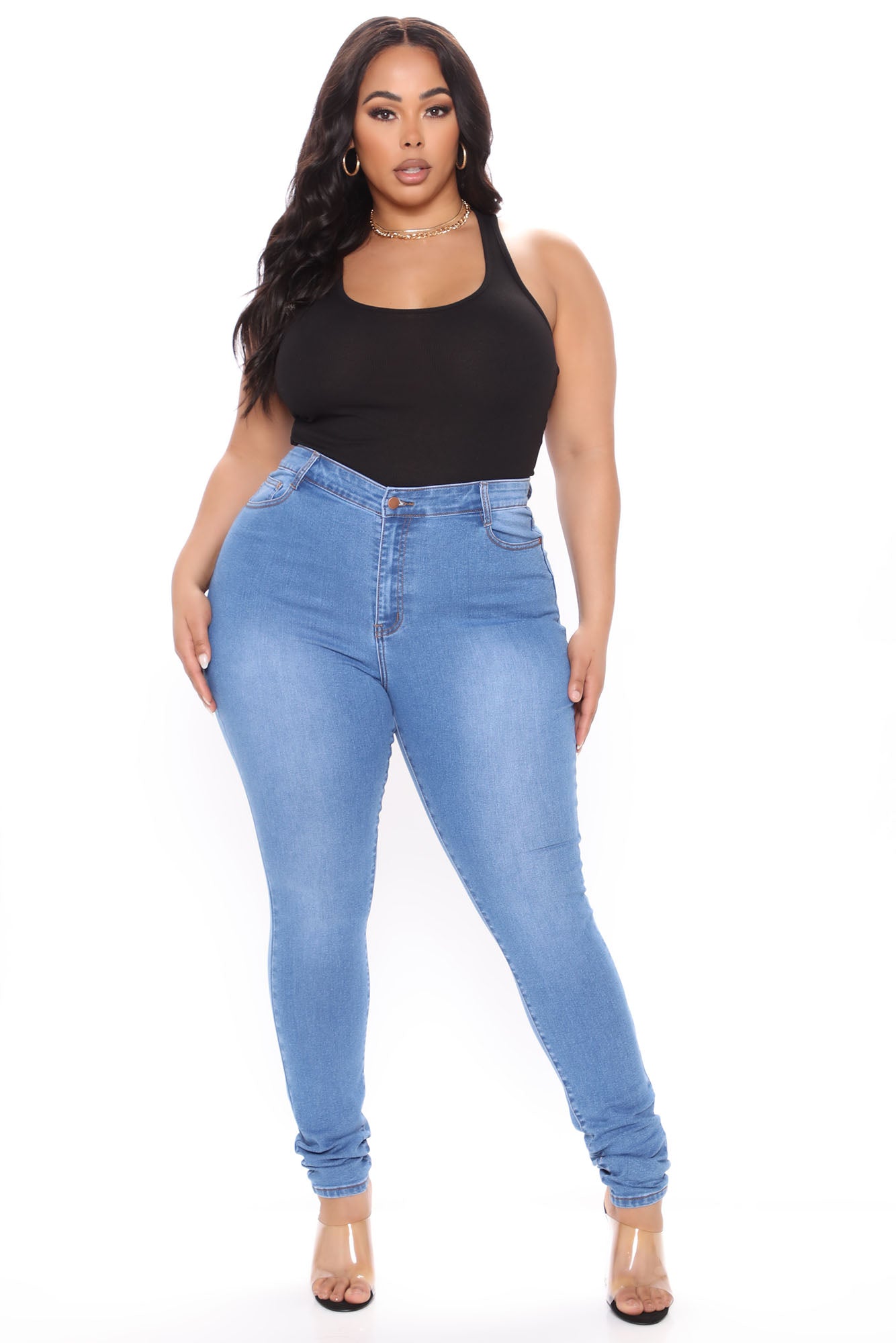 Essential Racer Back Tank Top - Black - Image 5
