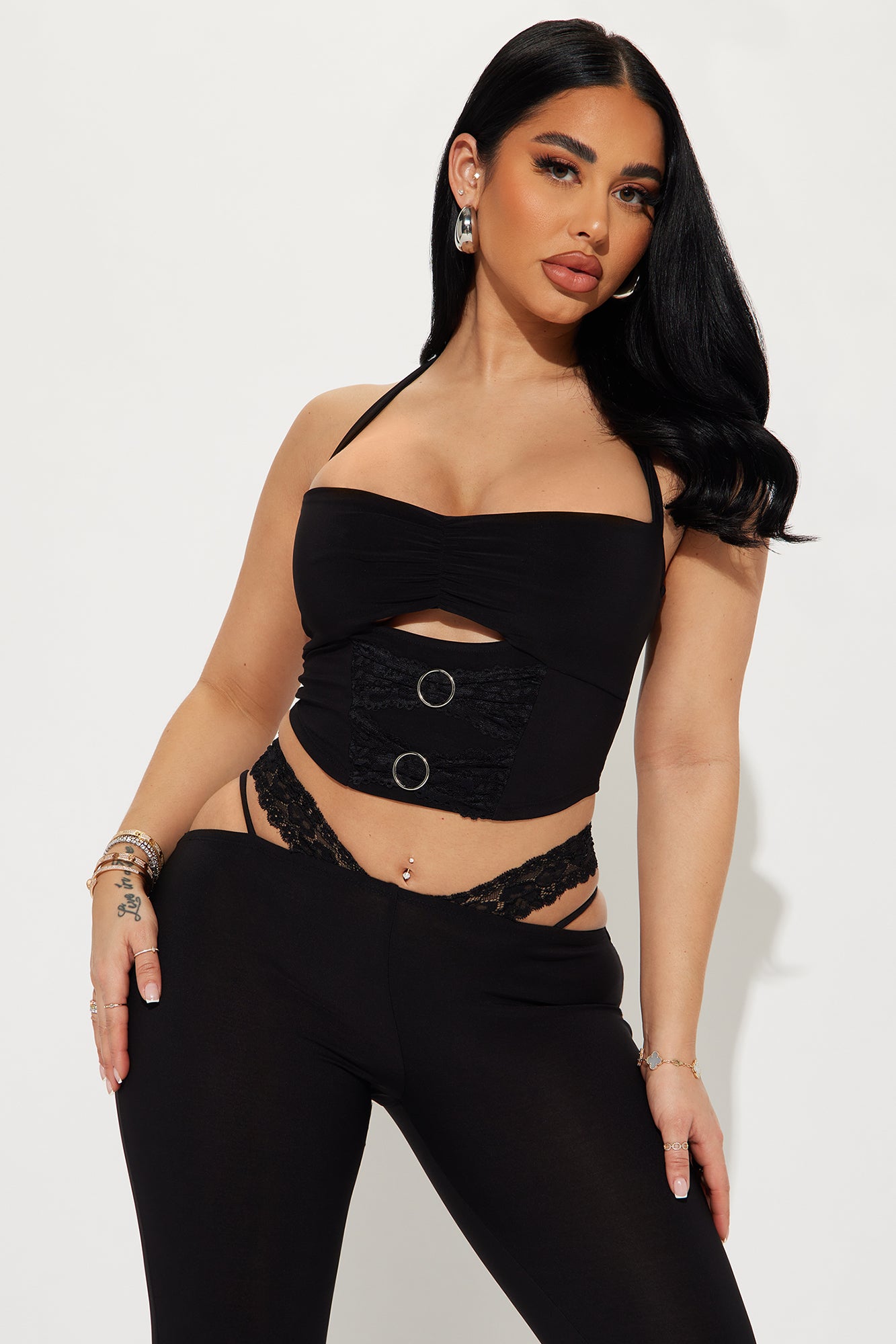 Spoil Me Pant Set - Black - Image 3