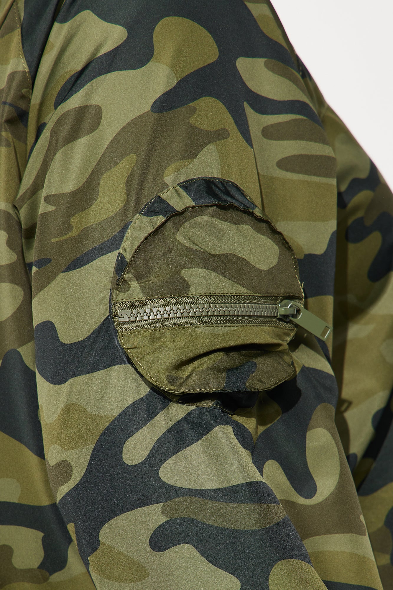 Playing Games Camo Windbreaker - Olive/combo - Image 8