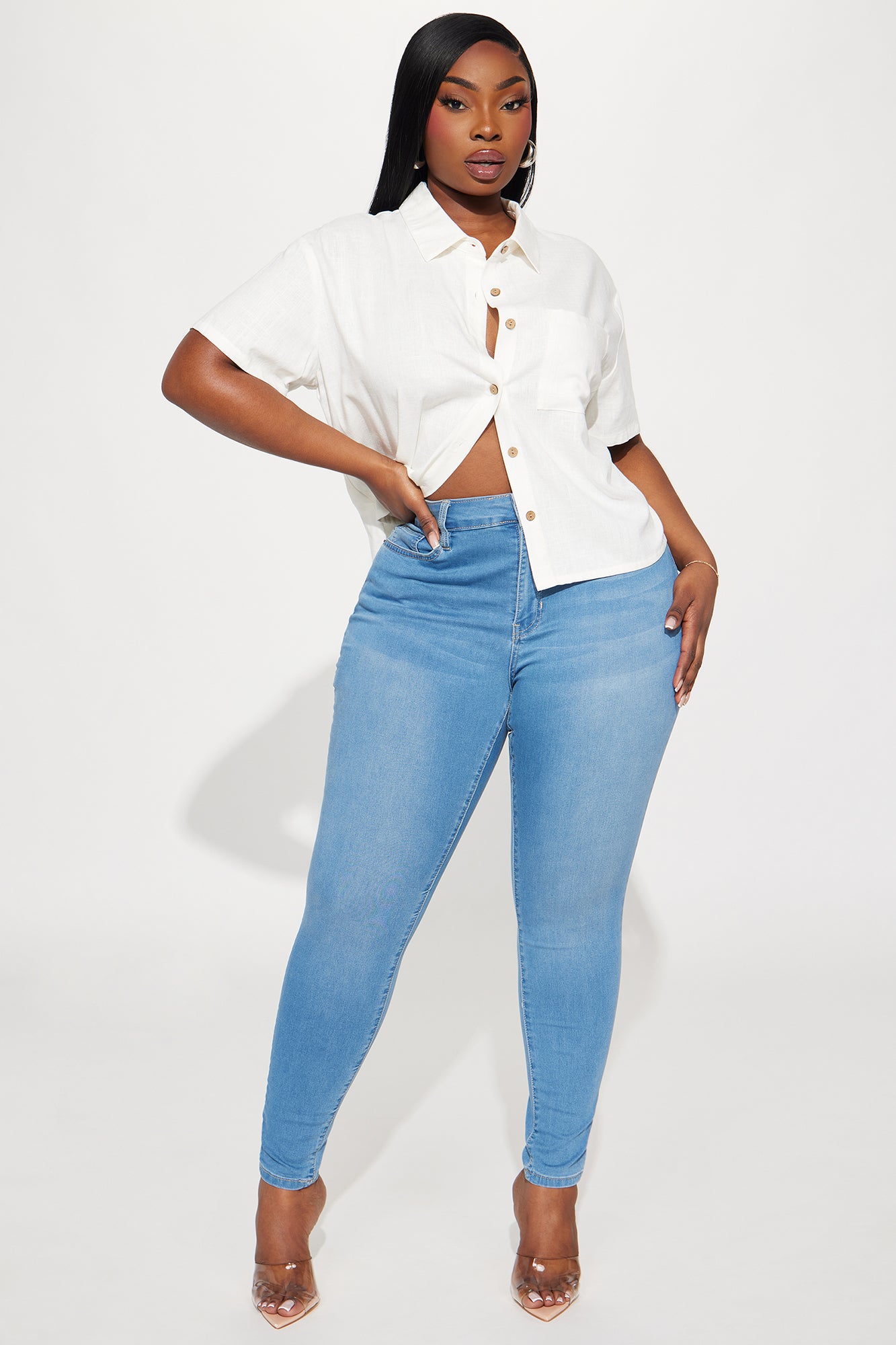Just Another Day Linen Shirt - Off White - Image 4