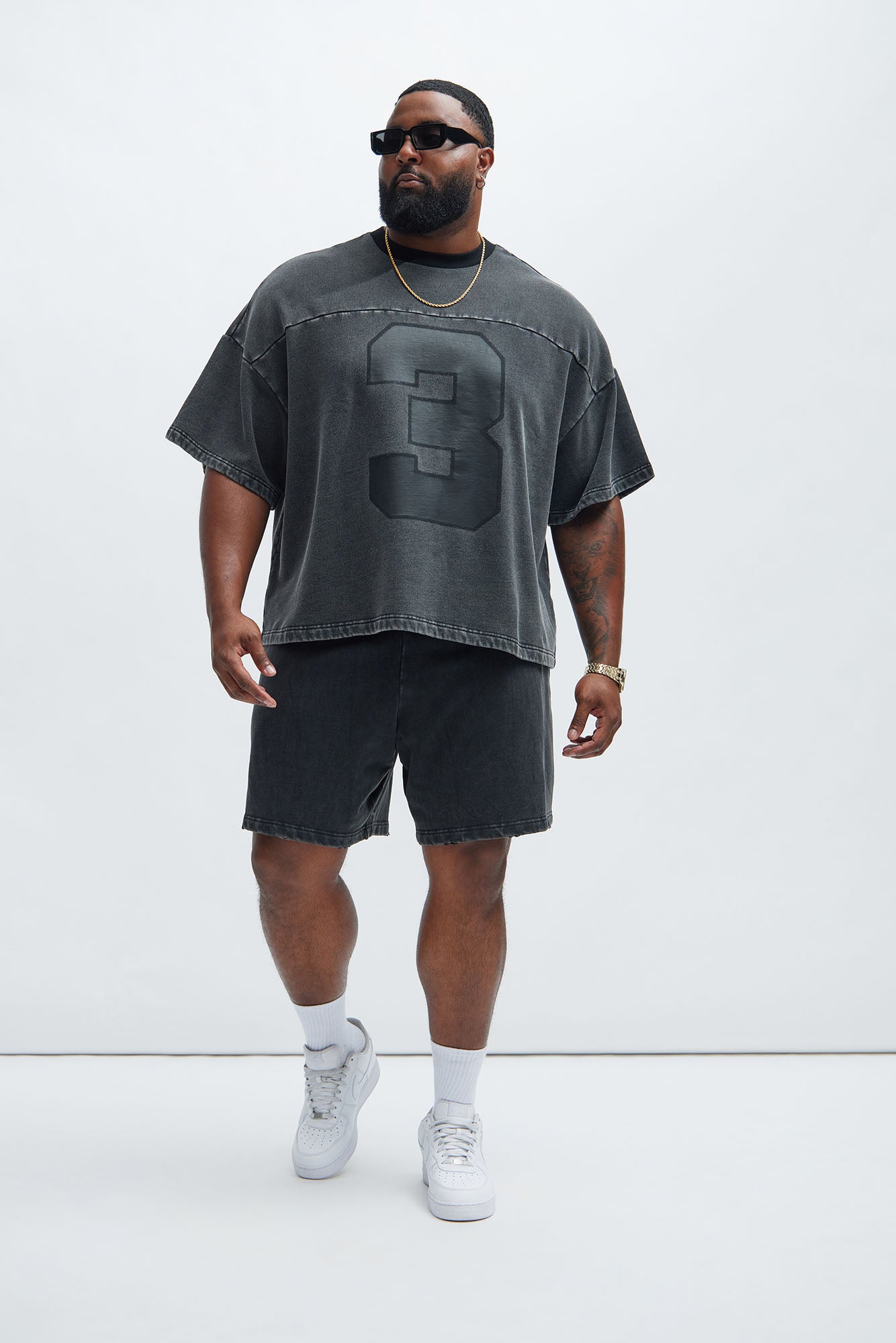Kyle Oversized Tee - Black Wash - Image 6