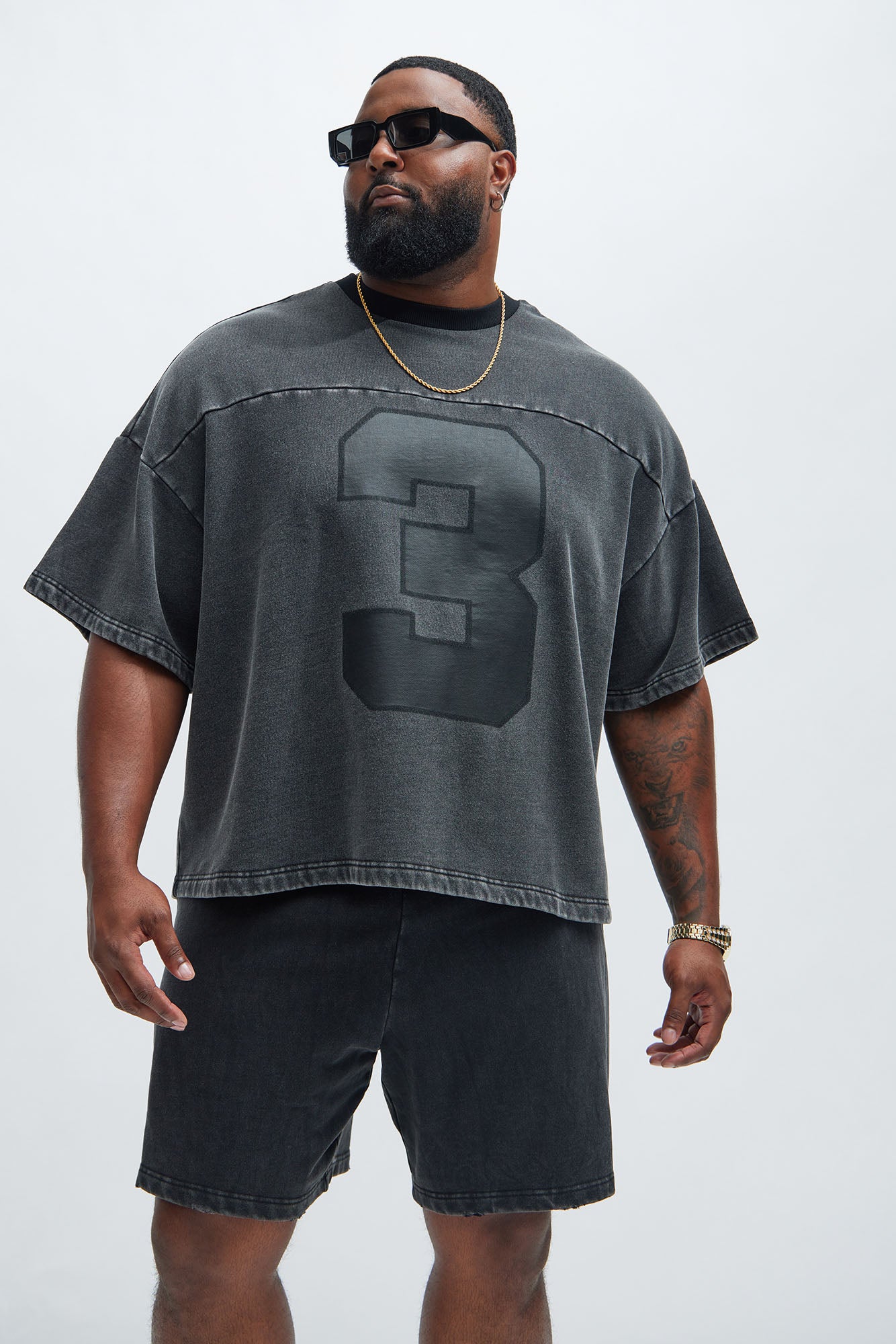 Kyle Oversized Tee - Black Wash - Image 5