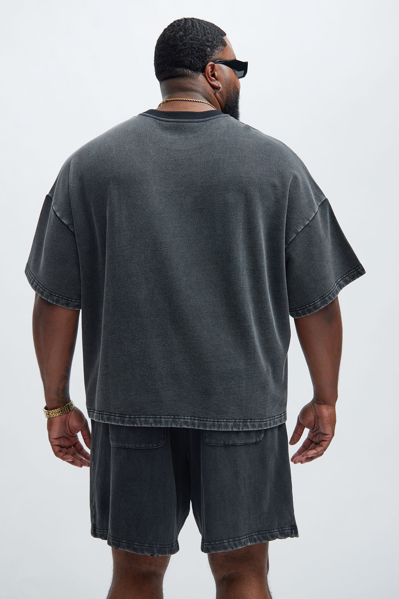 Kyle Oversized Tee - Black Wash - Image 7