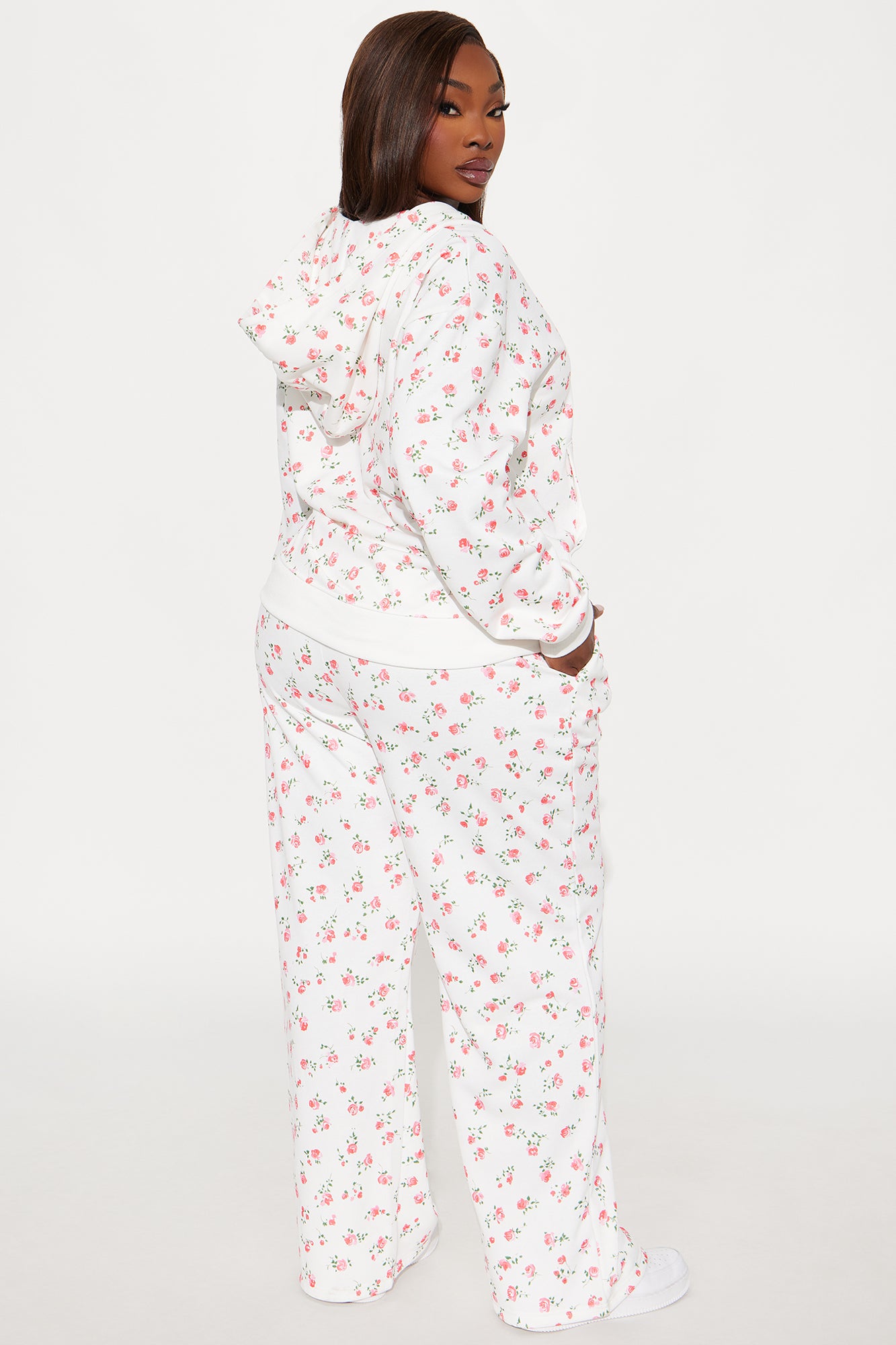 Fiona Ditsy Floral Pant Set - White/combo - Image 7