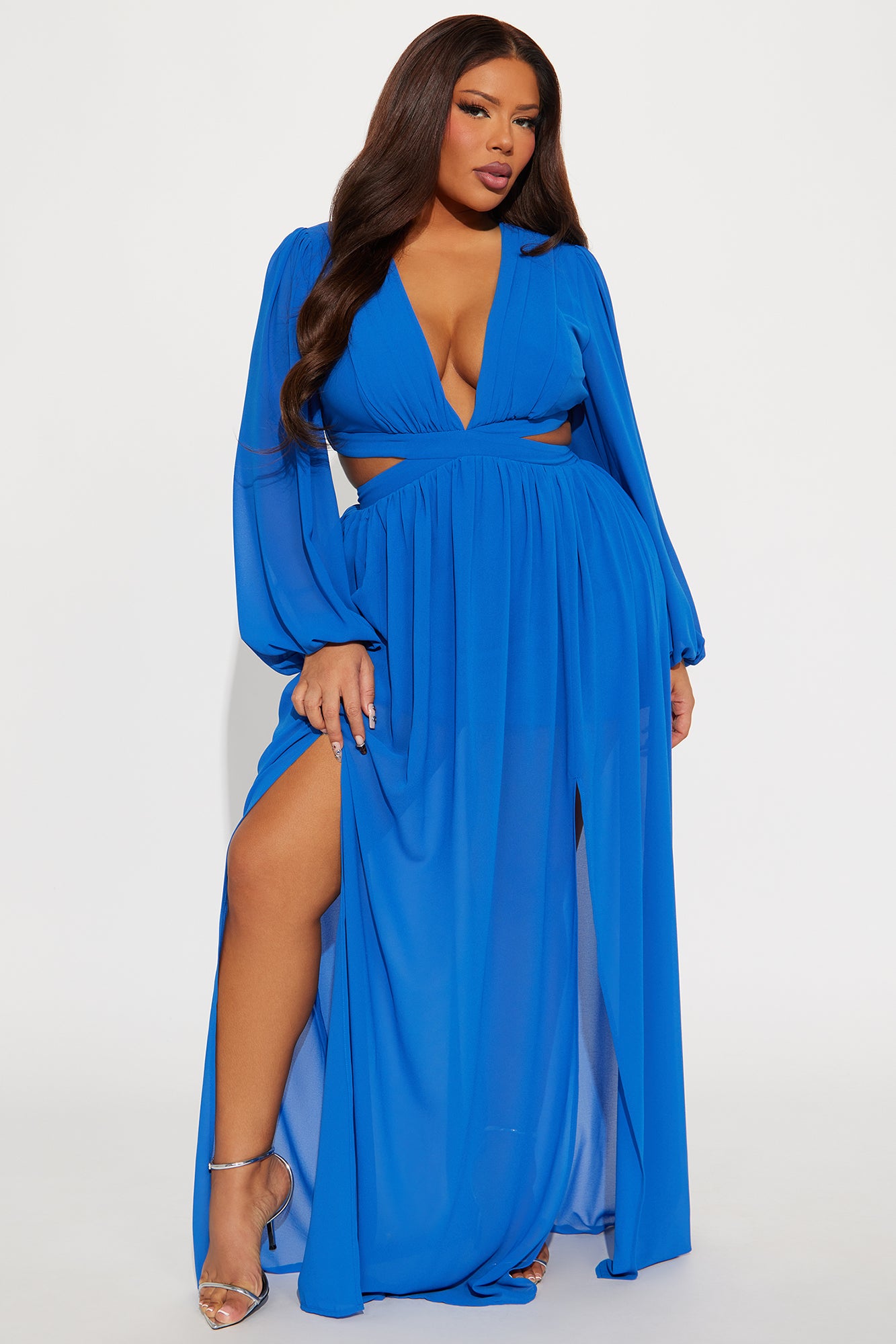Natalia Maxi Dress - Blue - Image 4