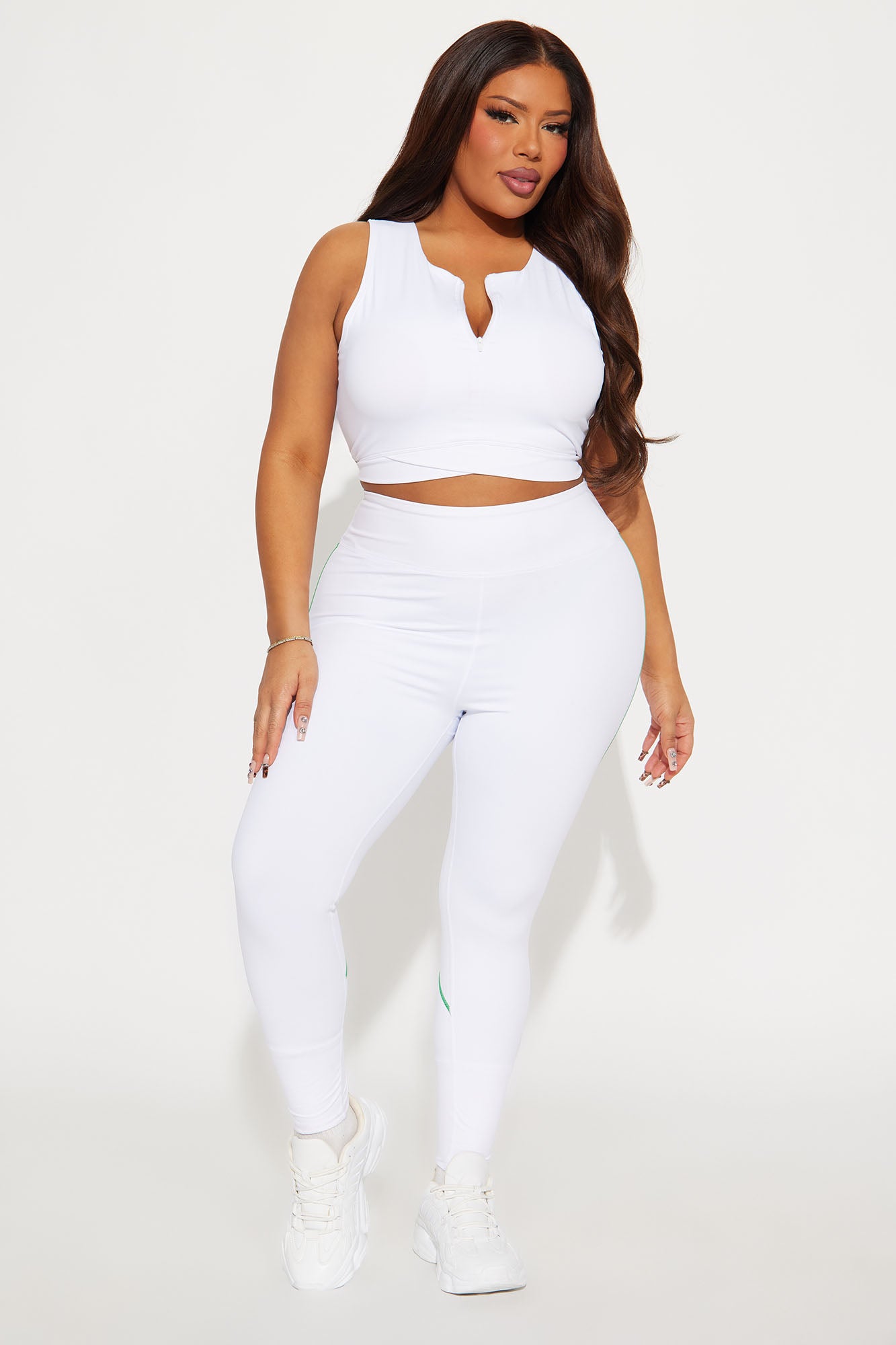 Courtside Cool Active Legging - White - Image 4