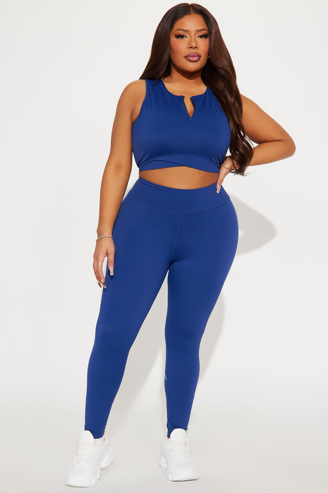 Courtside Cool Active Legging - Midnight Blue - Image 4