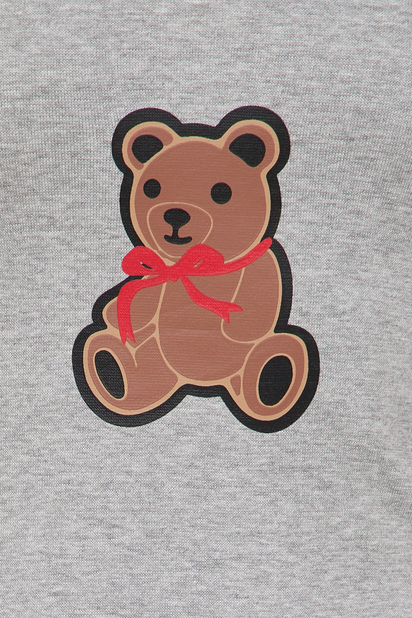 Beary Cute Cropped Cami - Heather Grey - Image 3