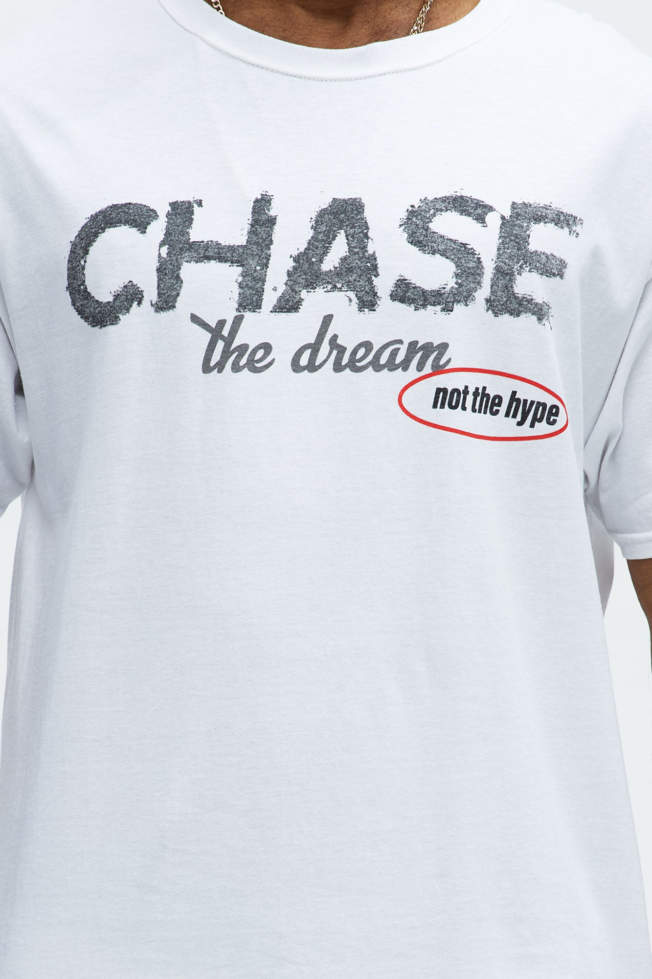 Chase The Dream Short Sleeve Tee - White - Image 3