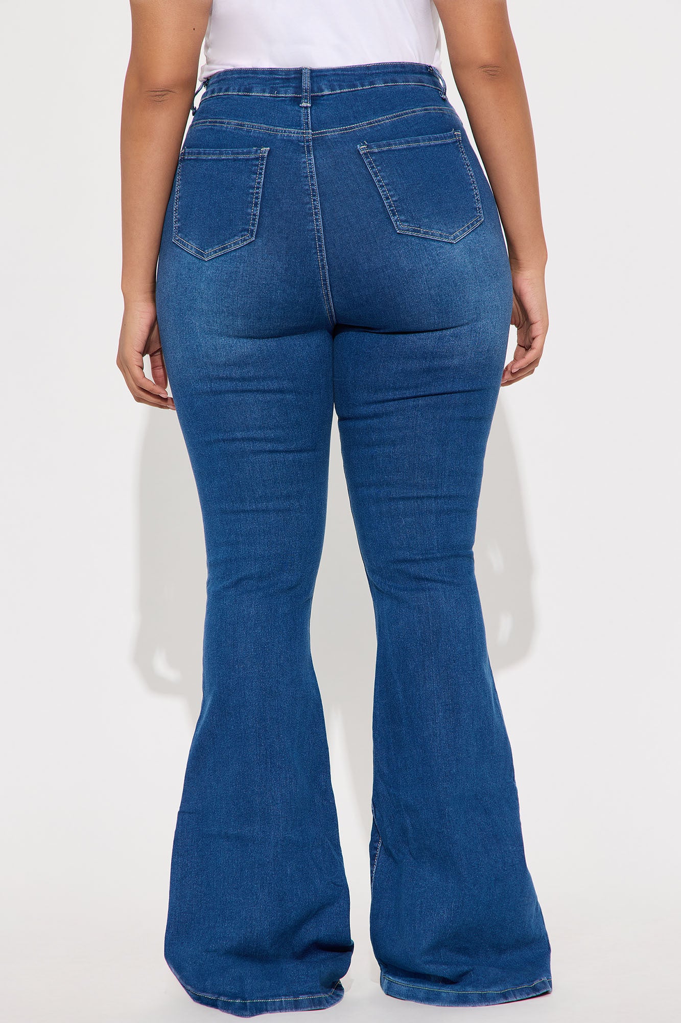 Coastal High Rise Flare Jeans - Medium Wash - Image 6