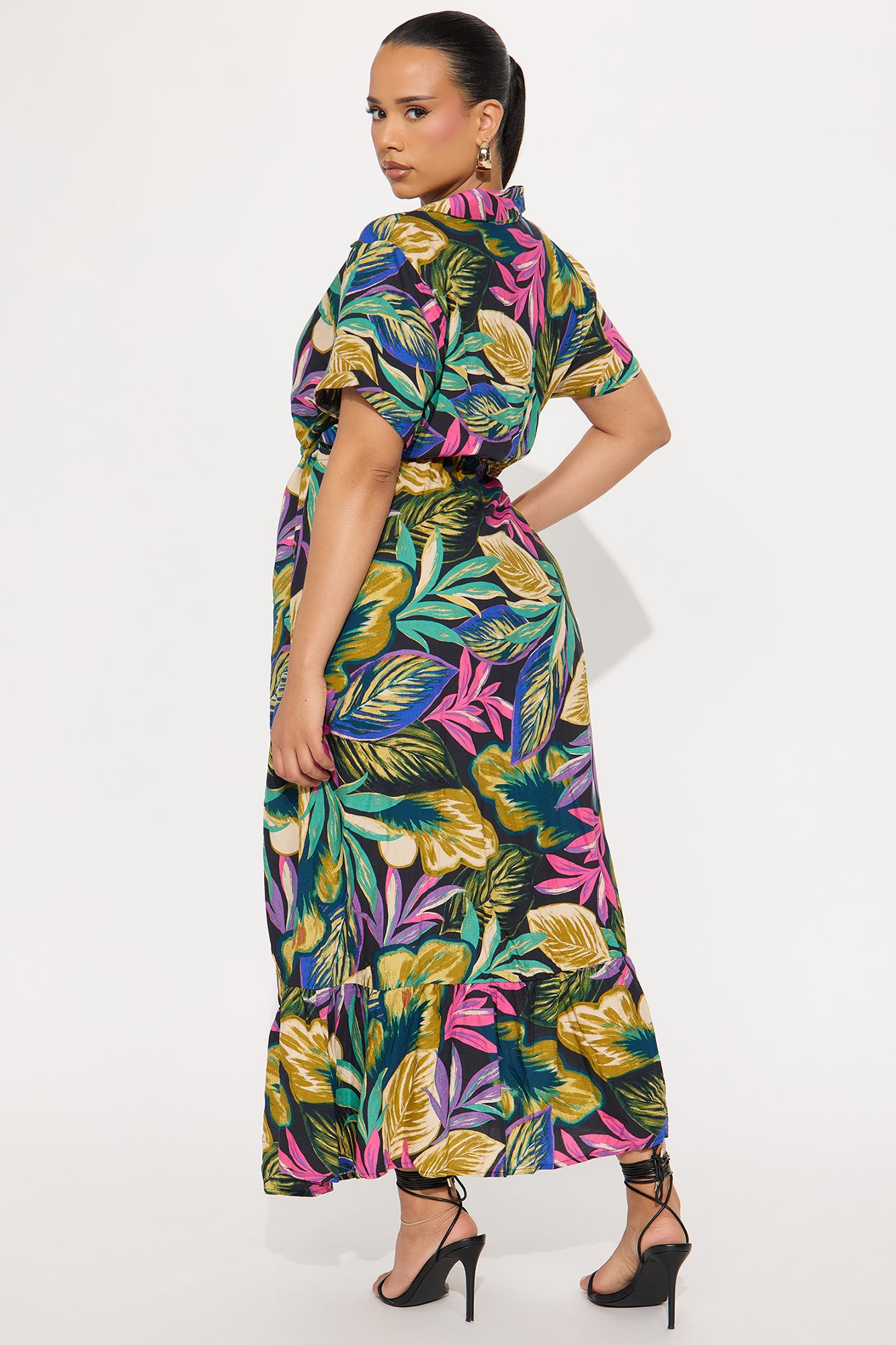 Blair Maxi Shirt Dress - Multi Color - Image 6