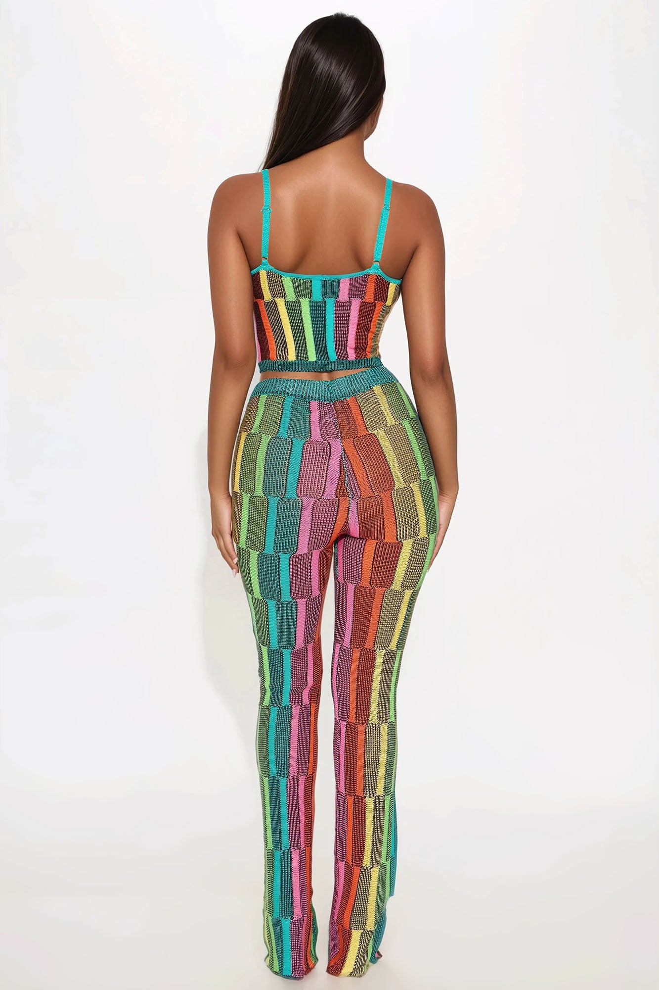 Rainbow Sky Sweater Pant Set - Multi Color - Image 3