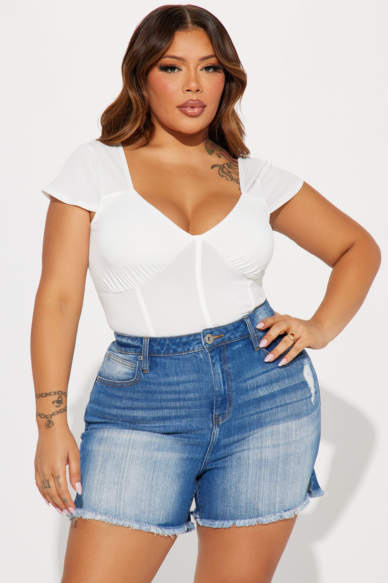 Catching Feelings For You Bodysuit - Ivory - Image 7