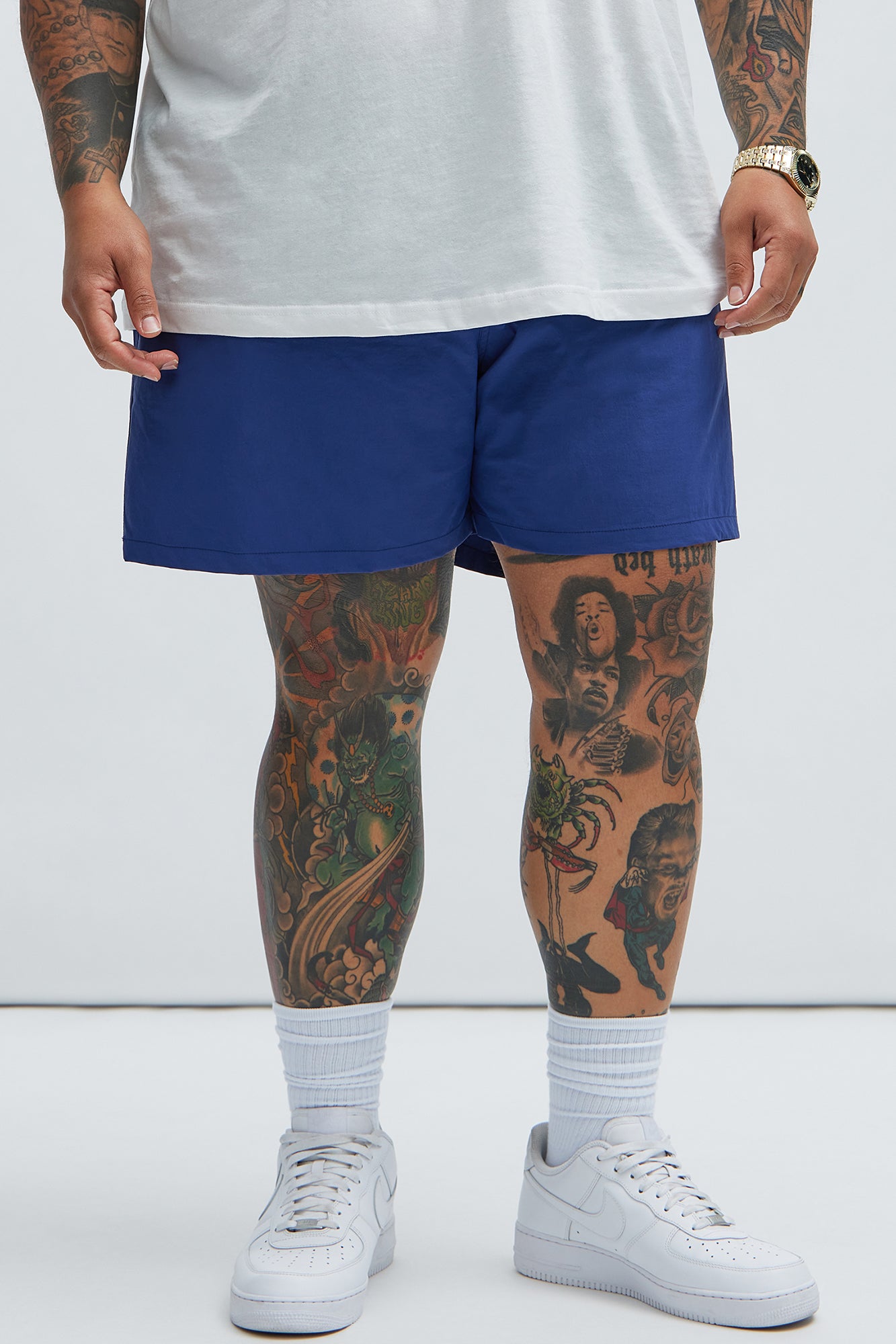 Montez Stretch Swim Trunk Mid - Navy - Image 5