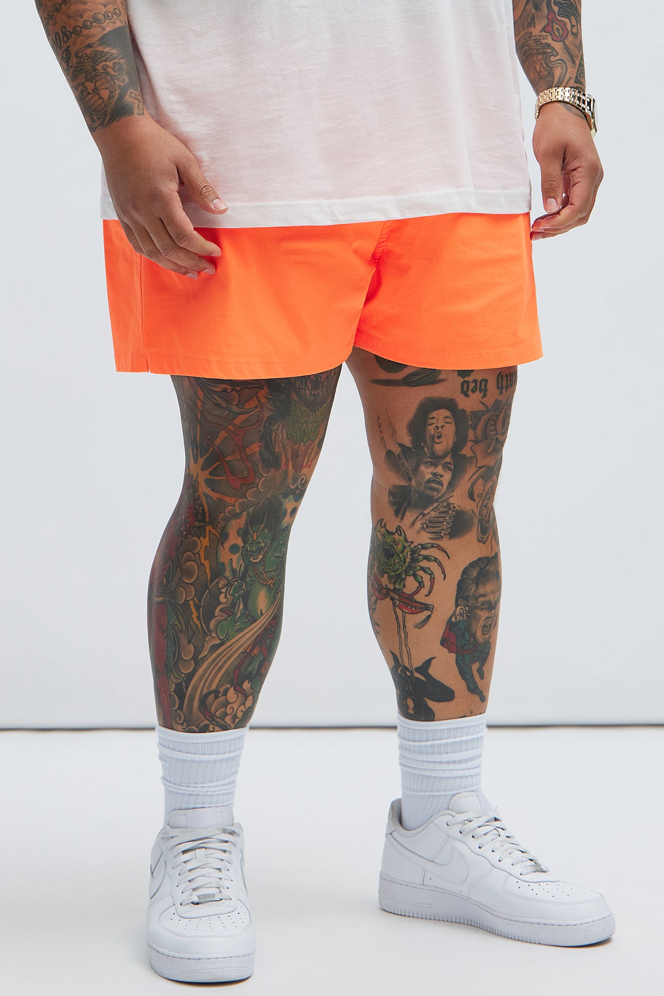 Montez Stretch Swim Trunk Short - Orange - Image 5