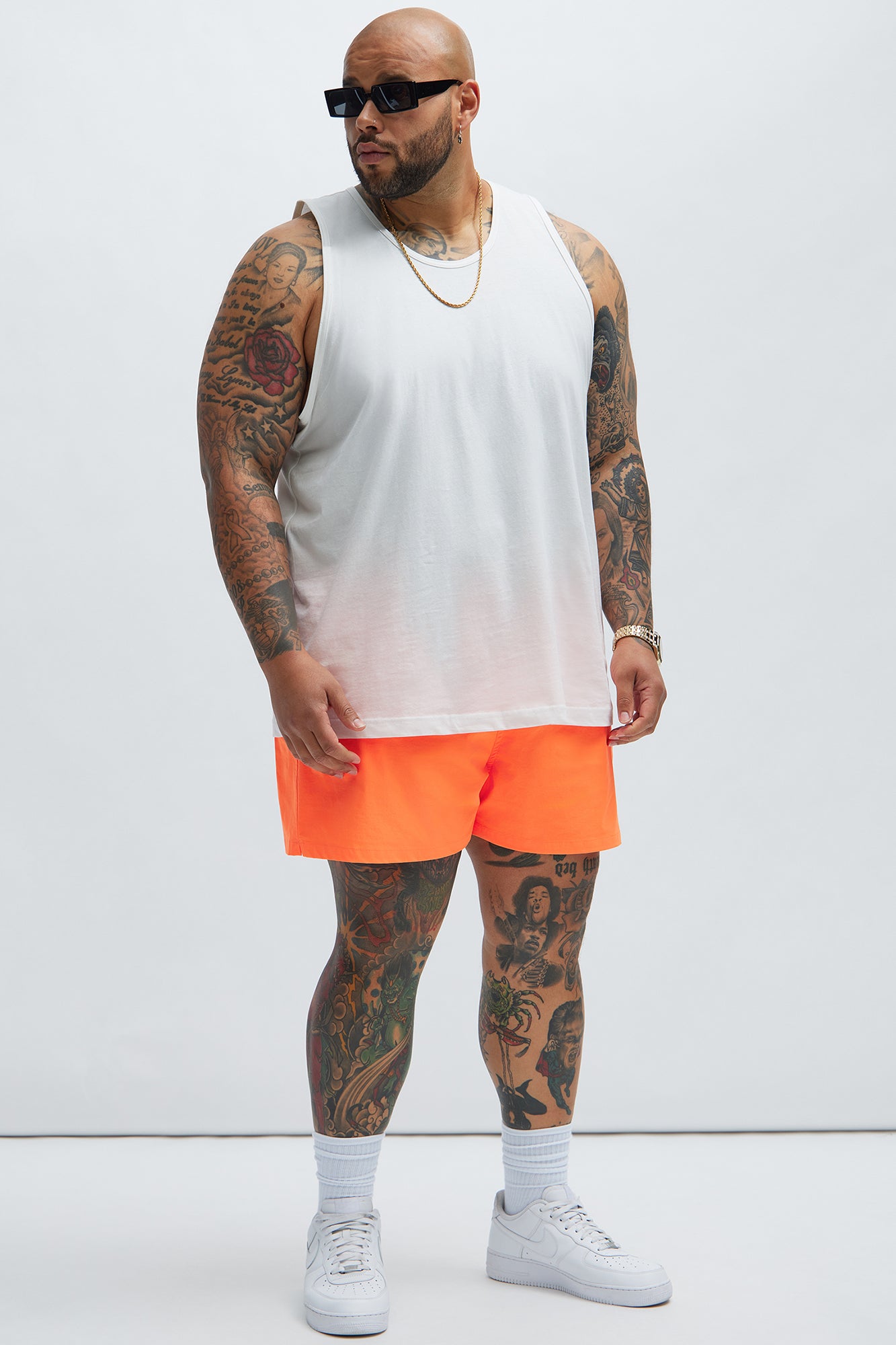 Montez Stretch Swim Trunk Short - Orange - Image 6
