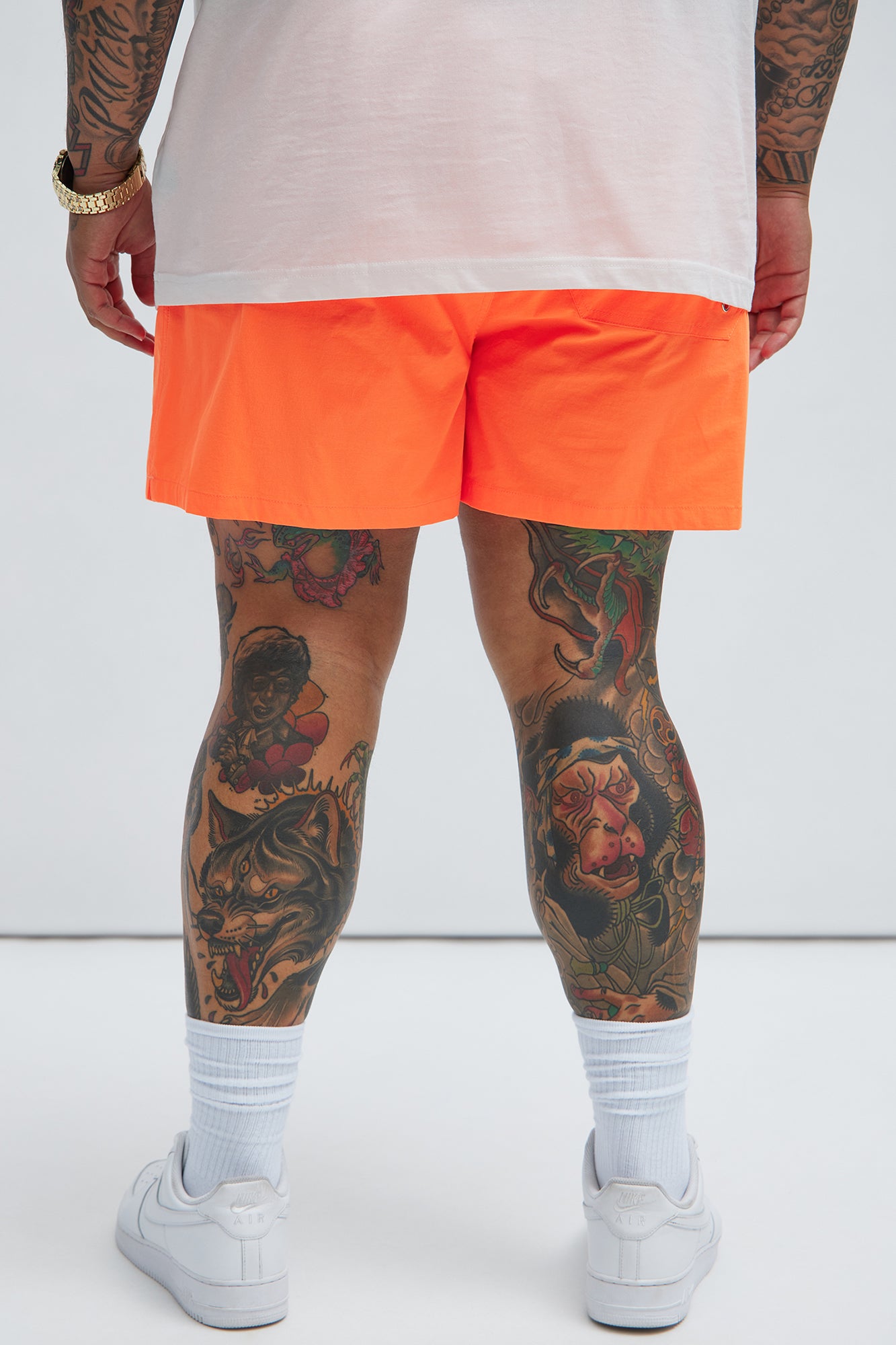 Montez Stretch Swim Trunk Short - Orange - Image 7