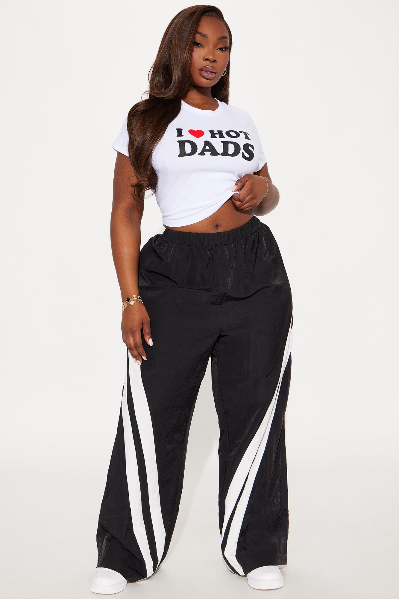 Follow The Curve Windbreaker Track Pant - Black - Image 4