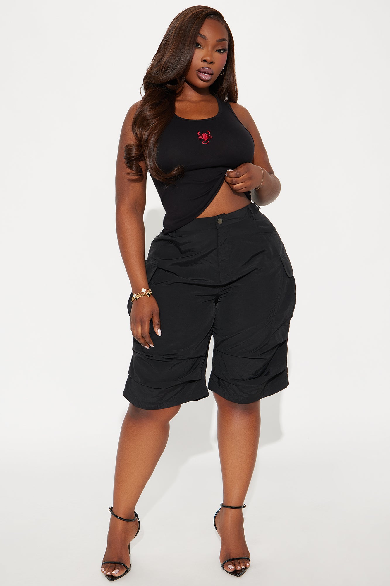 Better Than Ever Windbreaker Bermuda Short - Black - Image 4
