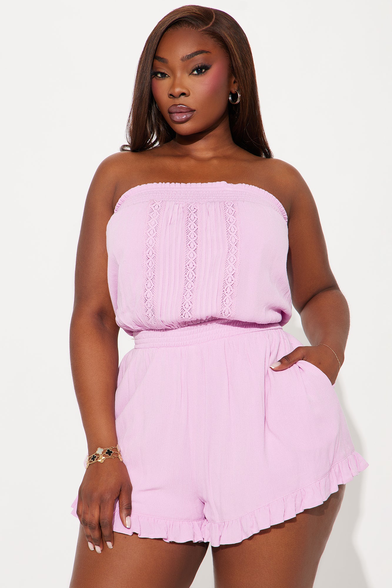 Seaside Resort Romper - Pink - Image 4
