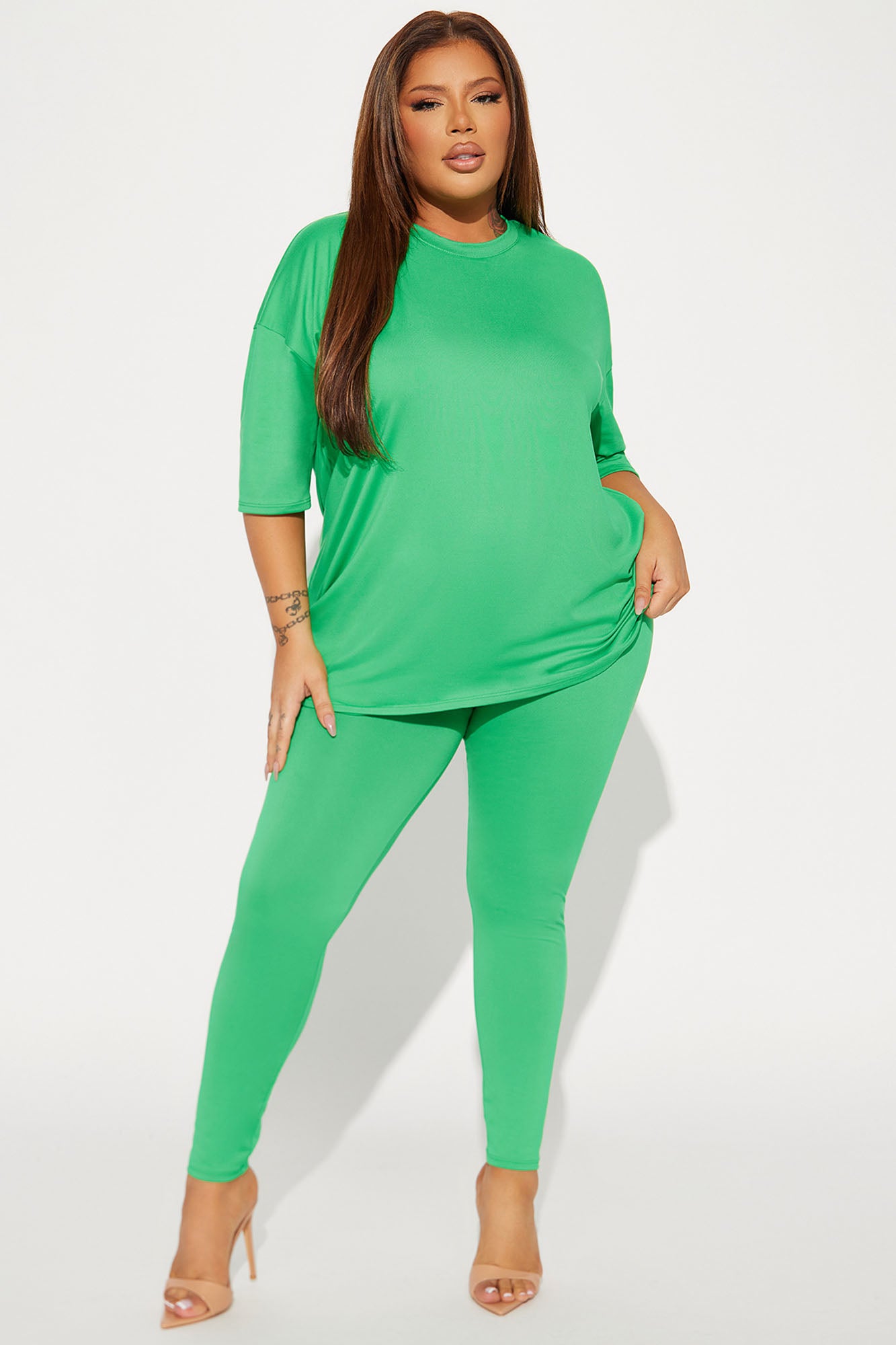 Weekend Vibes Legging Set - Green - Image 4
