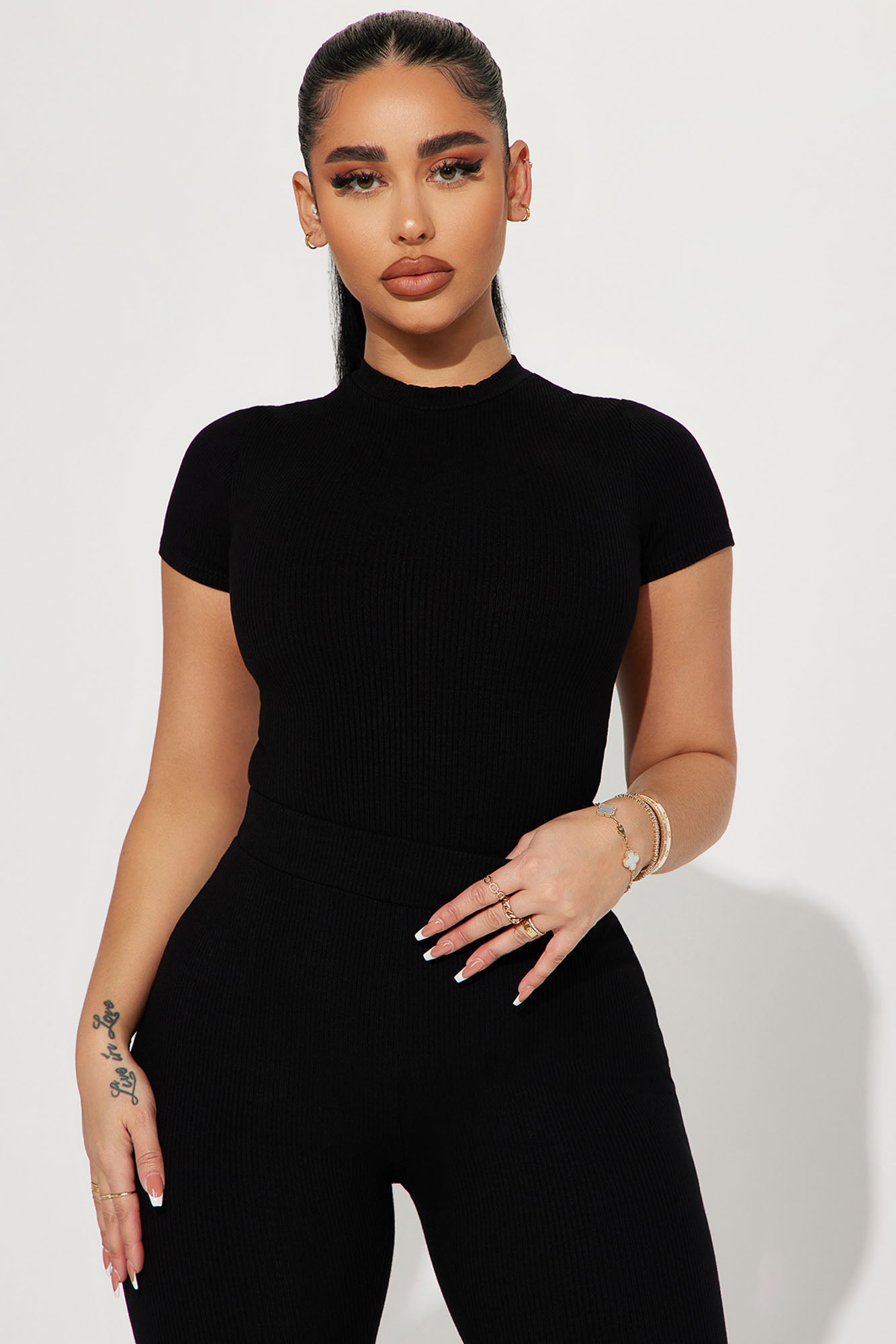 Kylie Snatched Bodysuit - Black - Image 3
