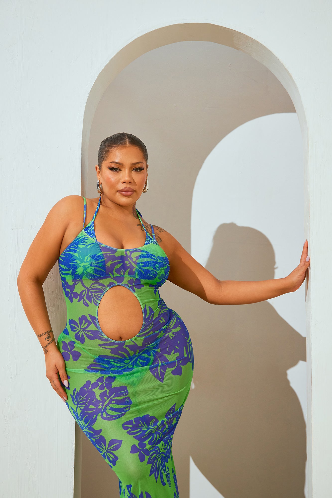 Alani 3 Piece Bikini Set - Green/combo - Image 10