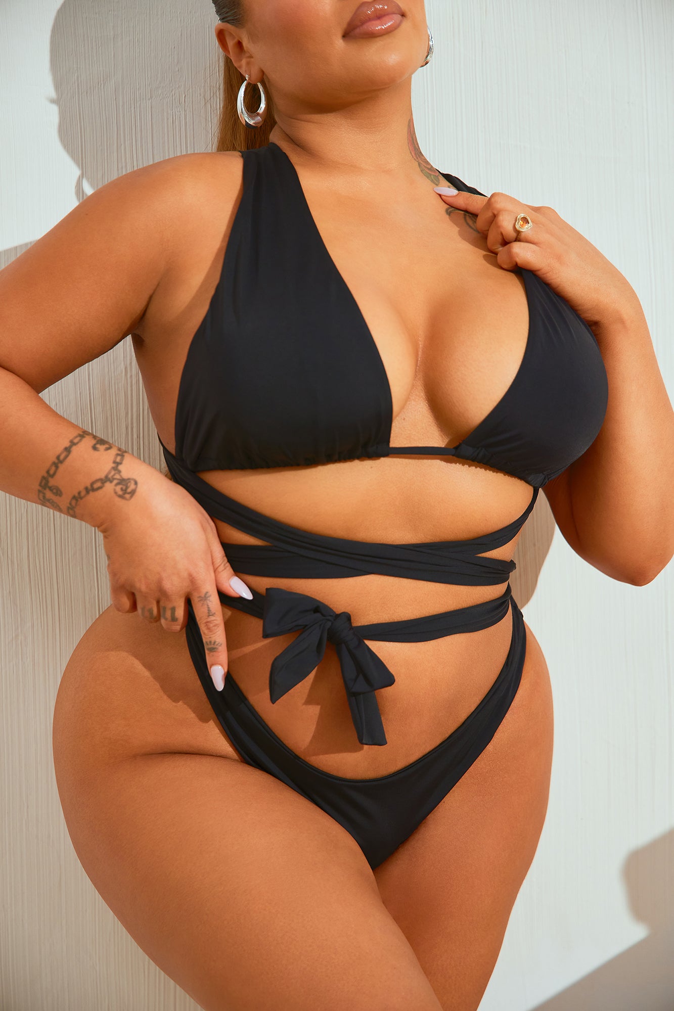 Pina Colada Dreams 3 Piece Bikini Set - Black - Image 10