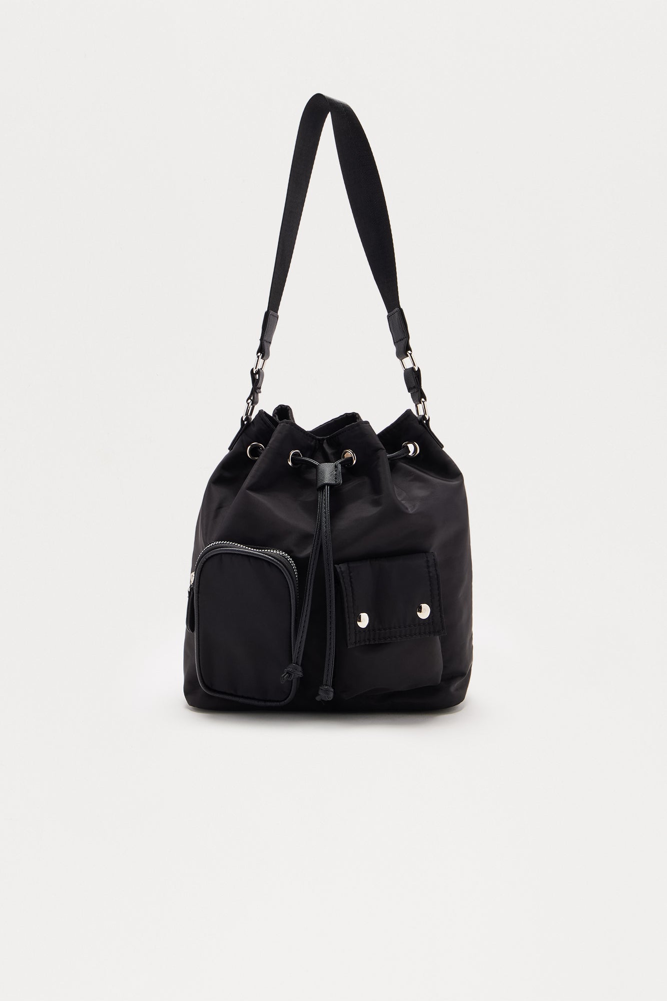 Believe It Crossbody Bucket Bag - Black - Image 3