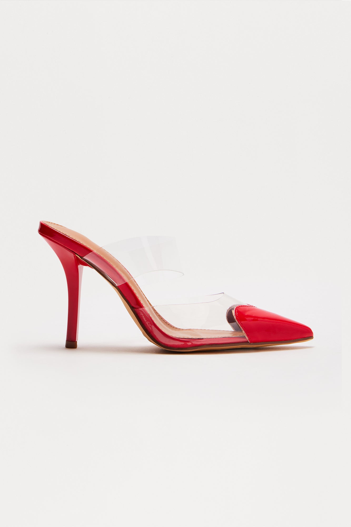 Canice Clear Heart Pumps - Red - Image 3