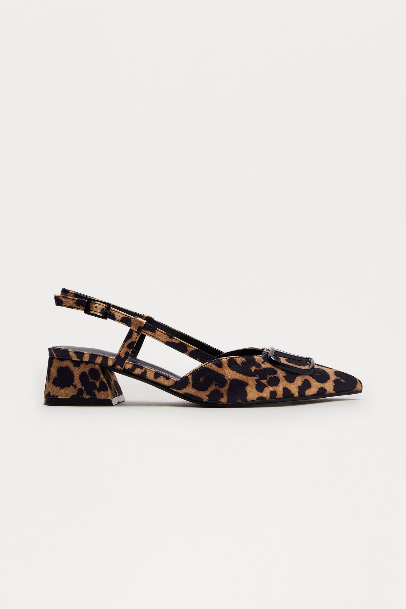 Clementine Slingback Kitten Heels - Leopard - Image 3