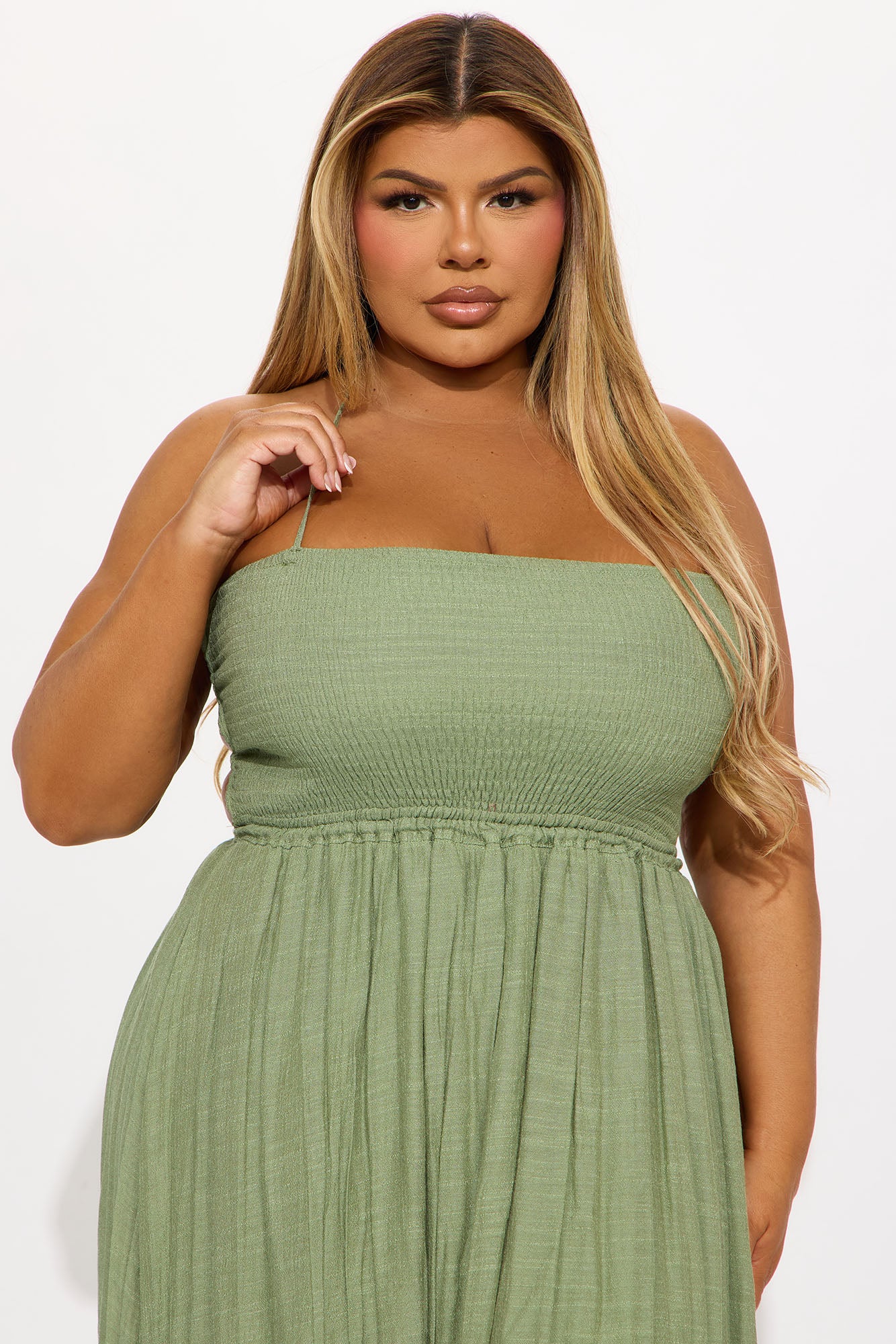 Hayley Halter Maxi Dress - Sage - Image 5