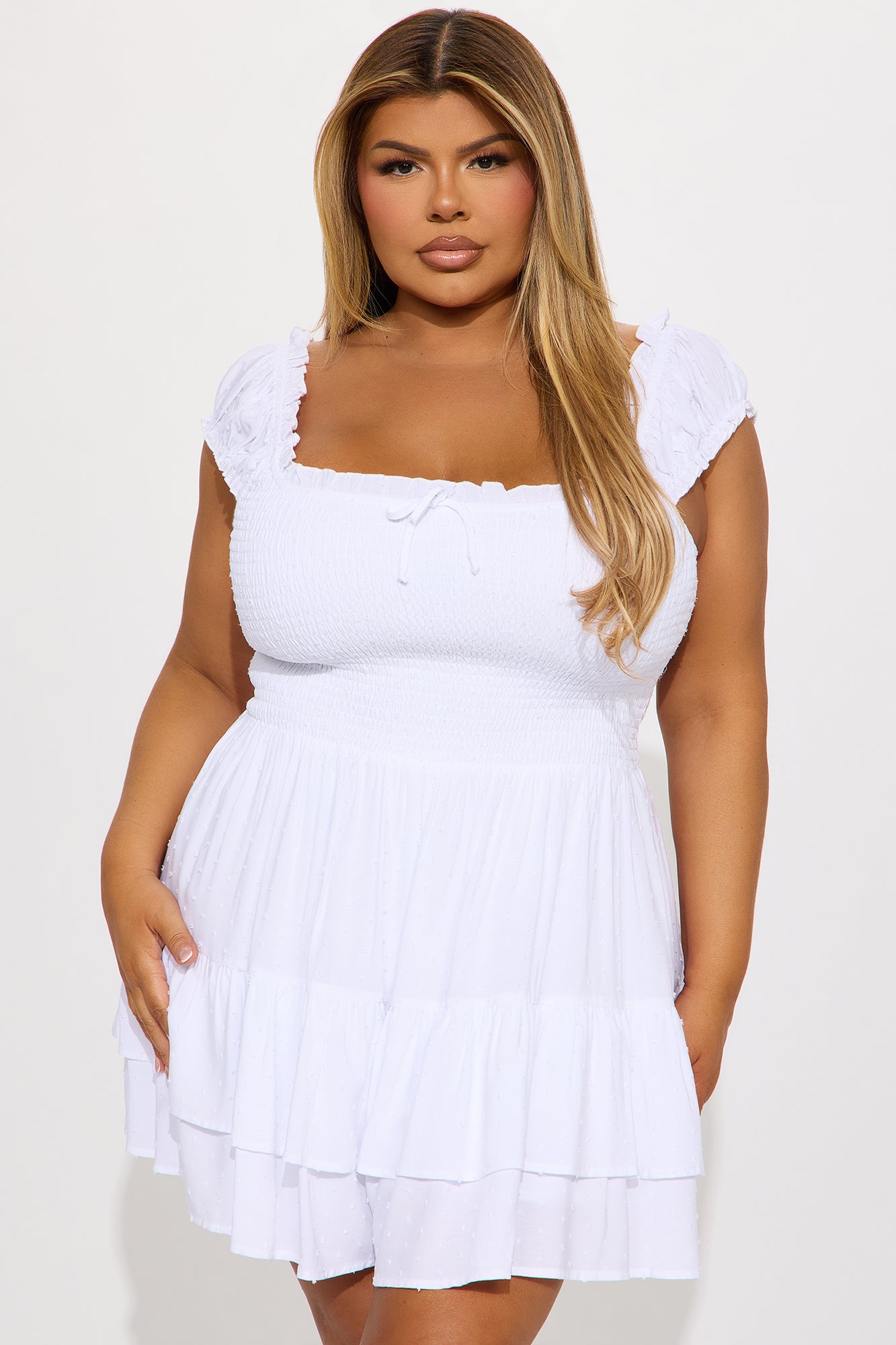 Ava Eyelet Romper - White - Image 4