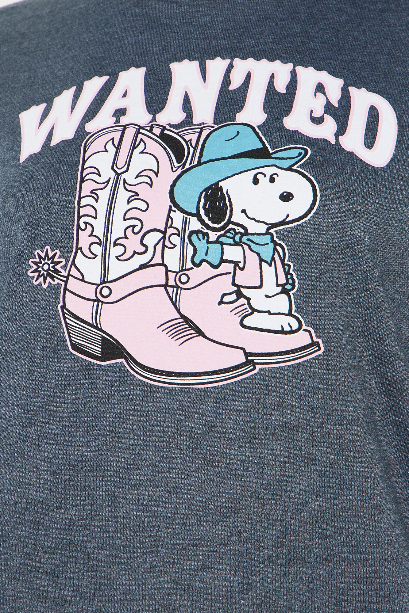 Snoopy Wanted Tee - Charcoal - Image 4