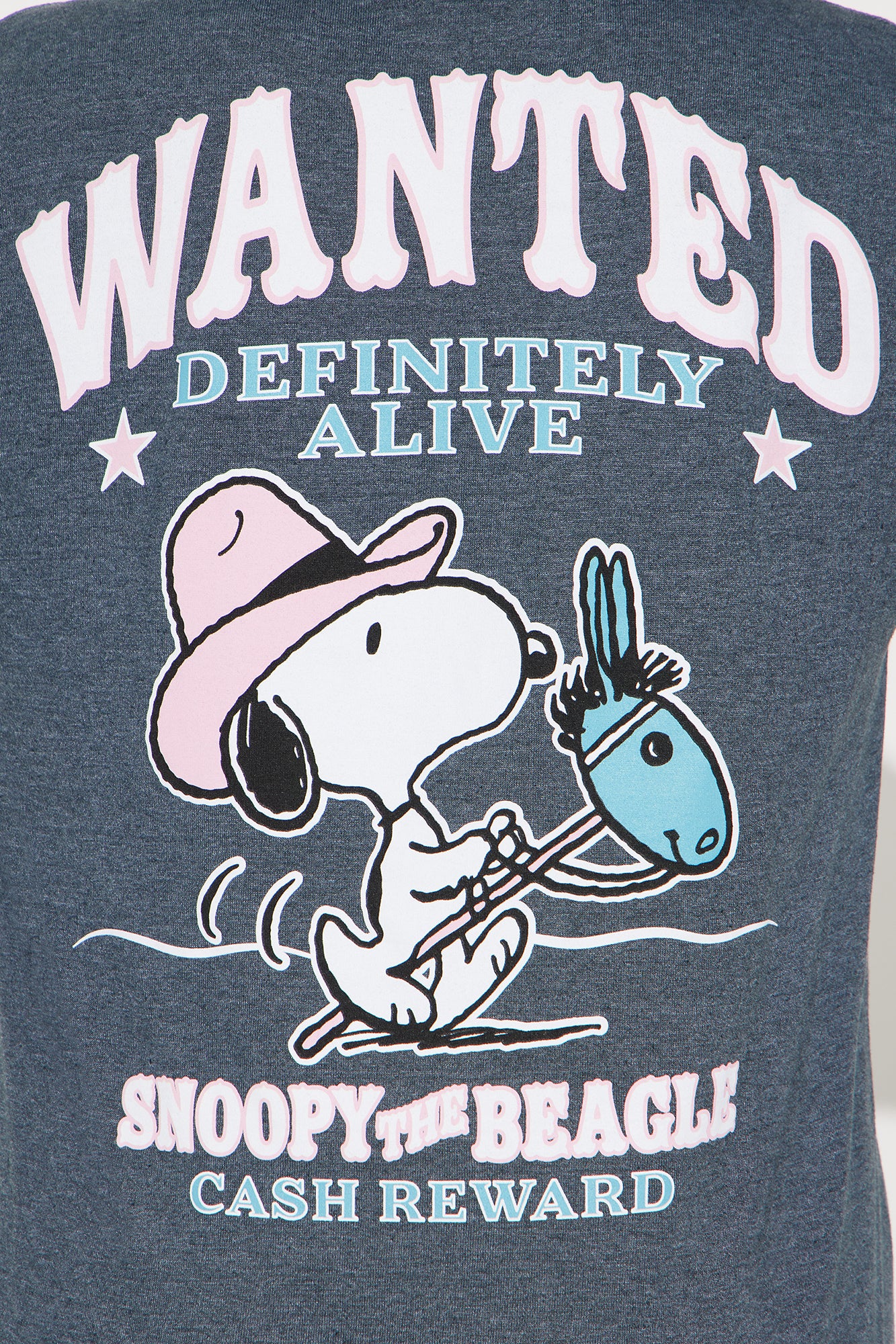Snoopy Wanted Tee - Charcoal - Image 5