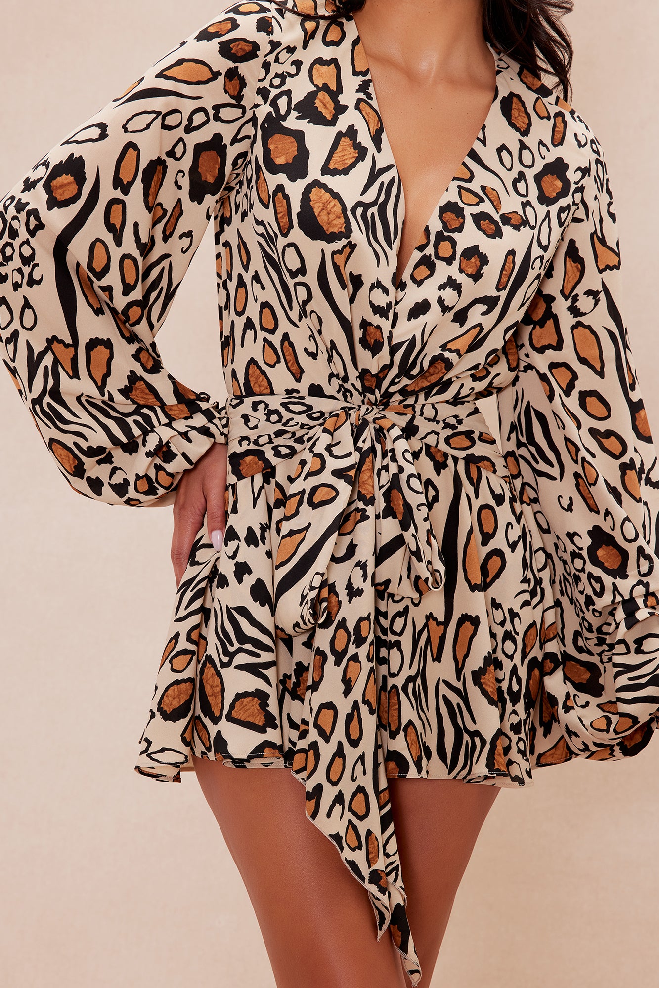 Laura Leopard Romper - Leopard - Image 3