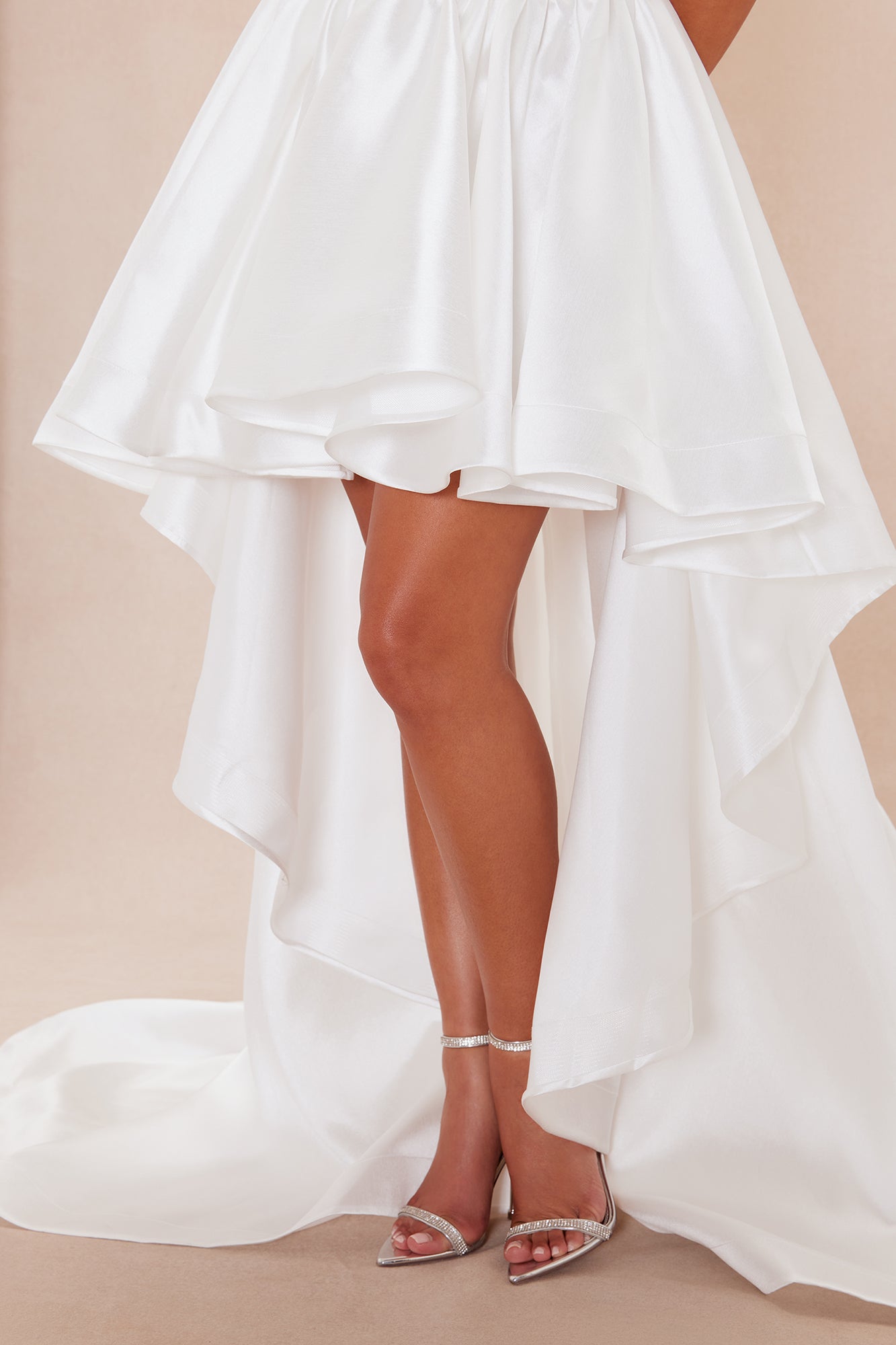 Karol Taffeta Gown - White - Image 3