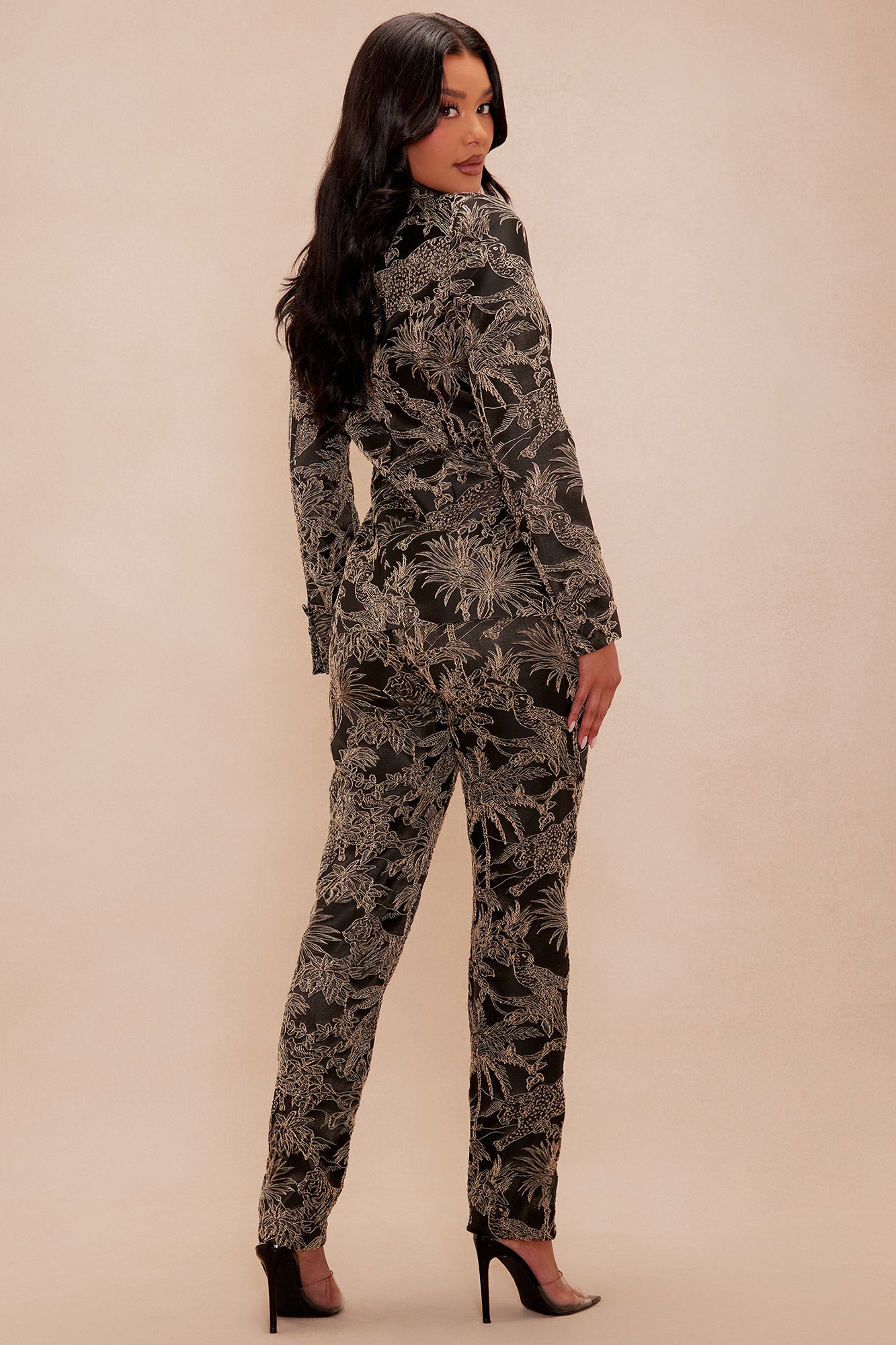 Kameron Embroidered Suit Set - Black/combo - Image 4