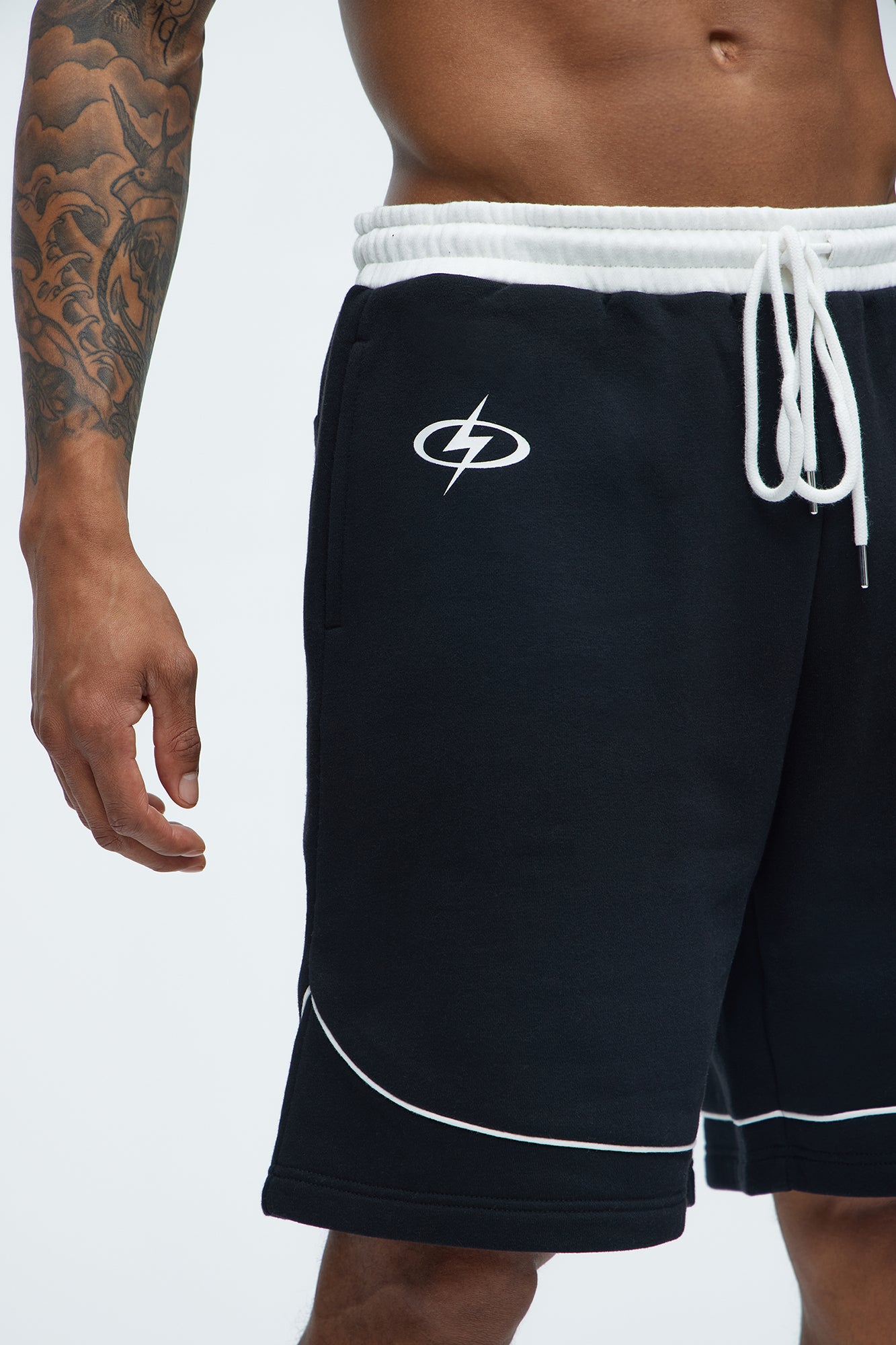 Galaxy Sweatshorts - Black/White - Image 4