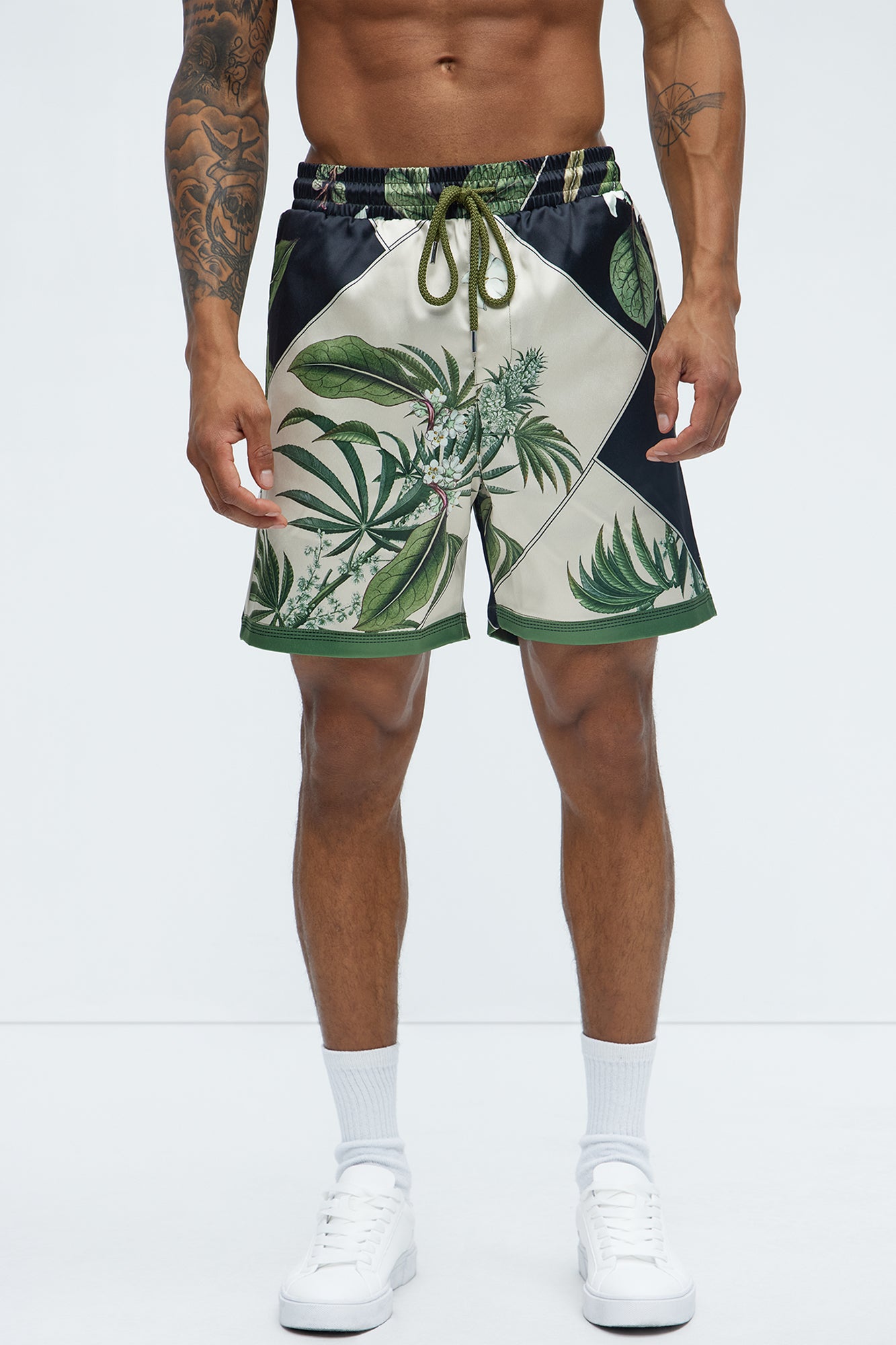 Agrarian Printed Short - Green/combo - Image 3